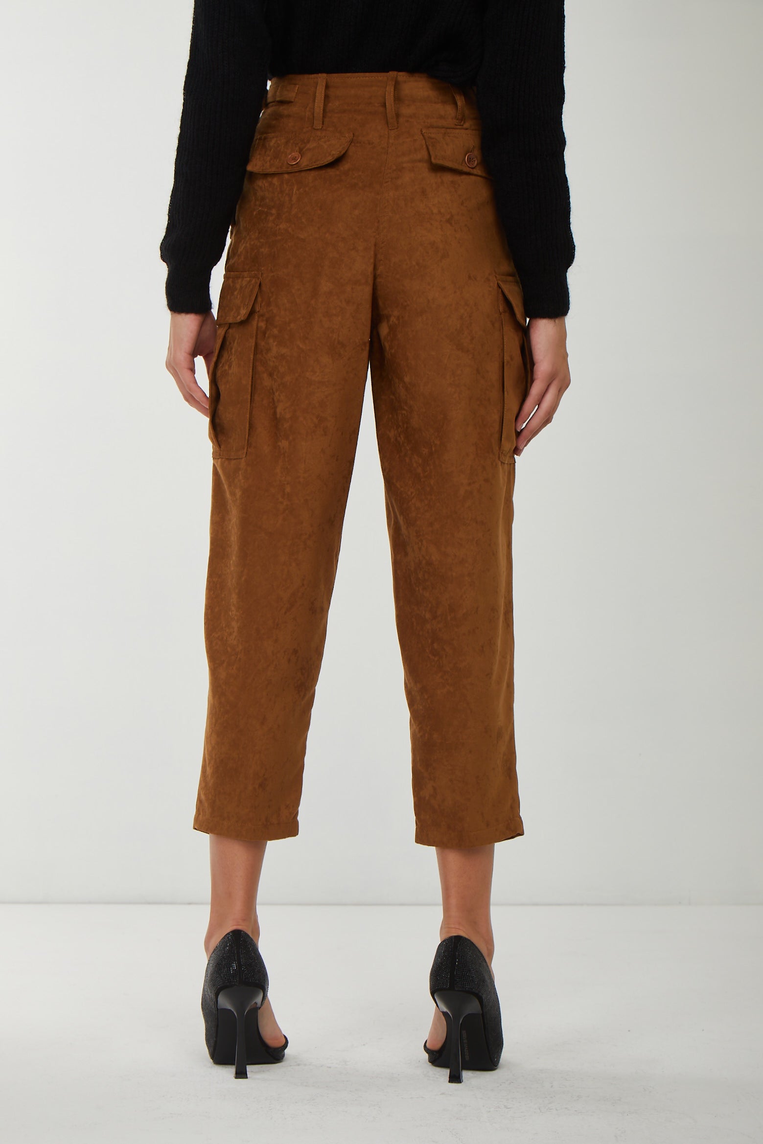 LIU JO Pantalone Cargo Marrone