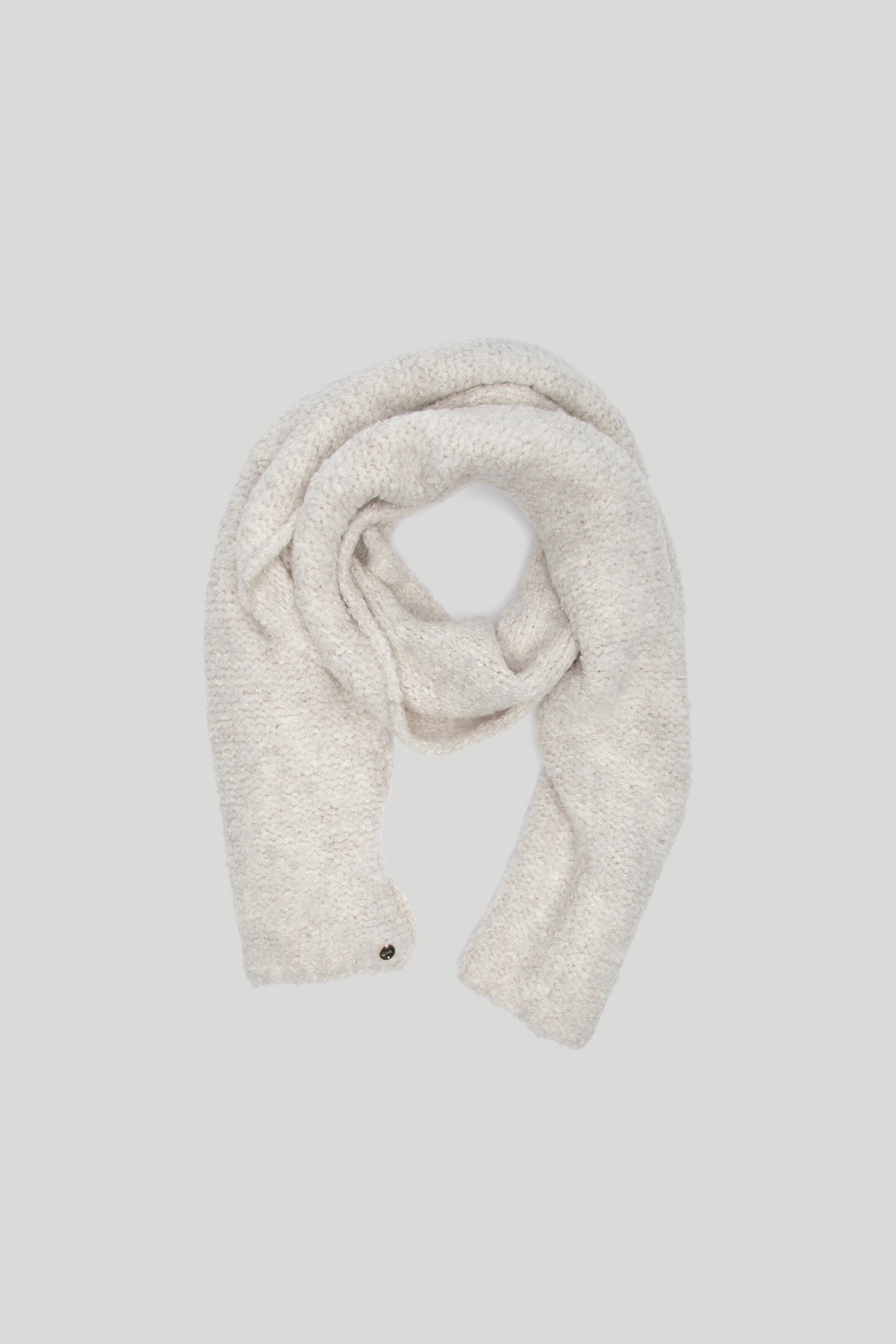 LIU JO White Knit Scarf