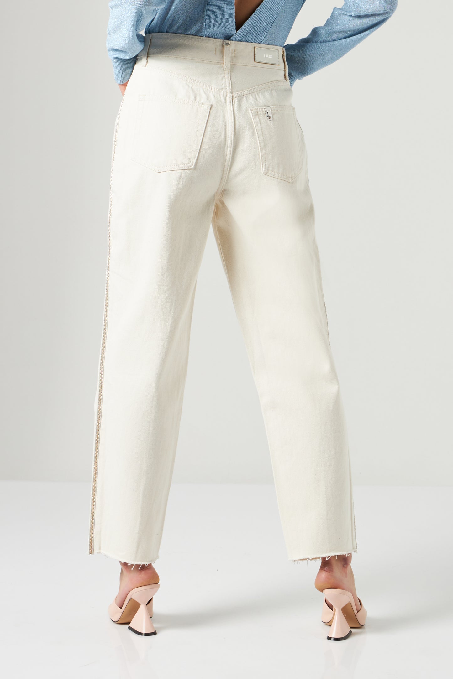 LIU JO Pantalone Ampio Sabbia
