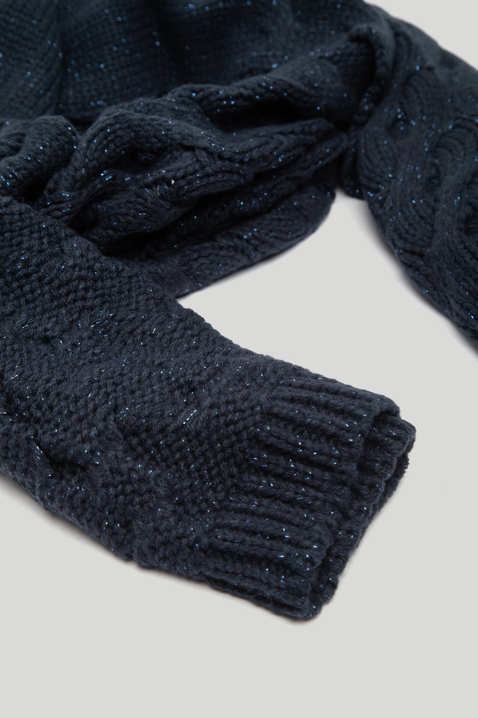 LIU Midnight Blue Knitted Scarf