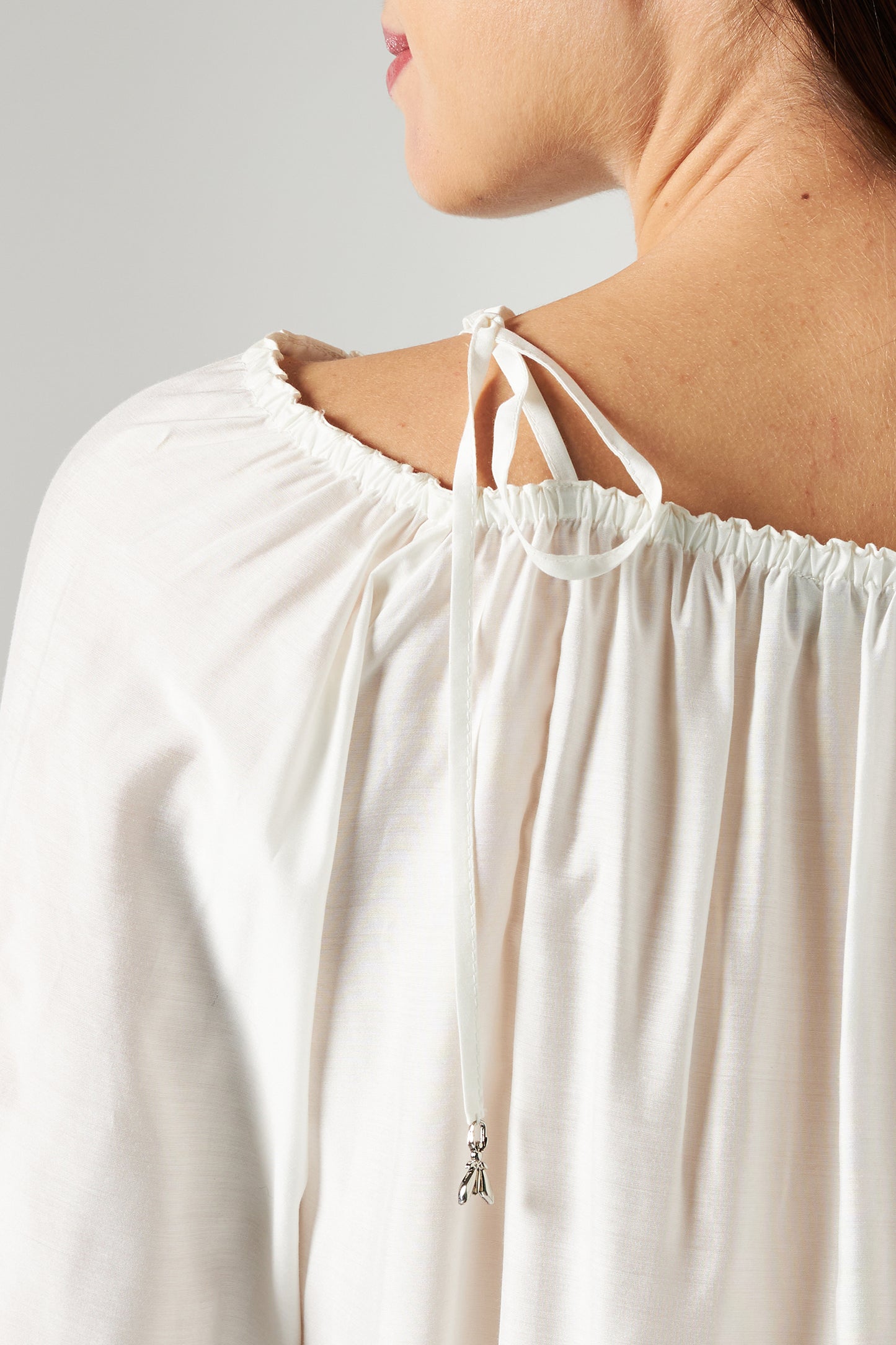 PATRIZIA PEPE T-shirt Arricciata Bianca