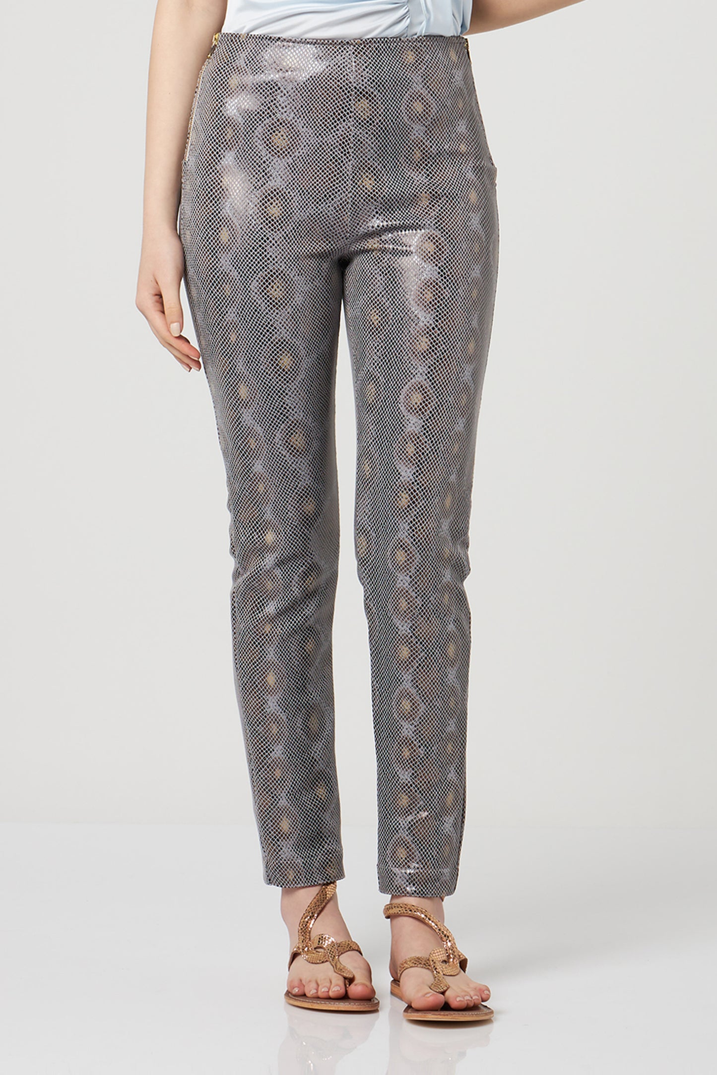 PATRIZIA PEPE Pantalone con Stampa Pitone