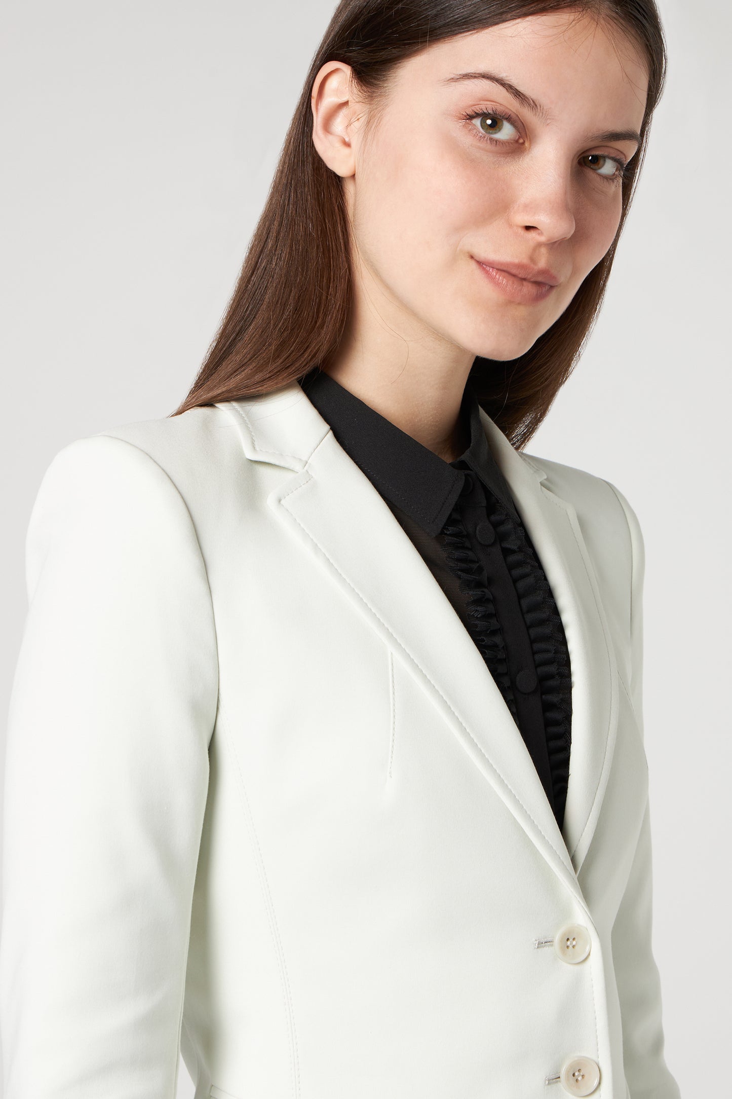 PATRIZIA PEPE Giacca Monopetto Crema