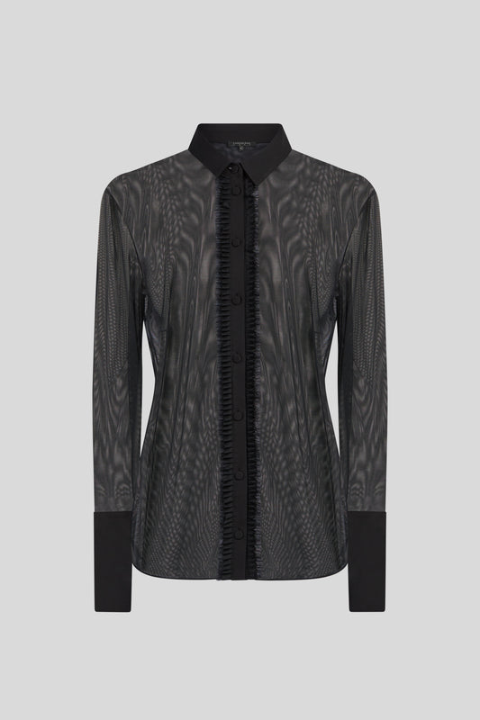 PATRIZIA PEPE Black Transparent Shirt