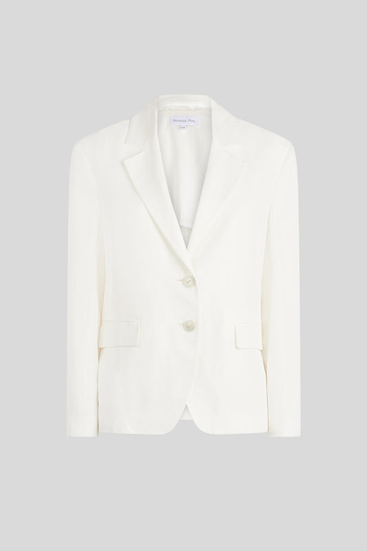 PATRIZIA PEPE White Single-Breasted Blazer