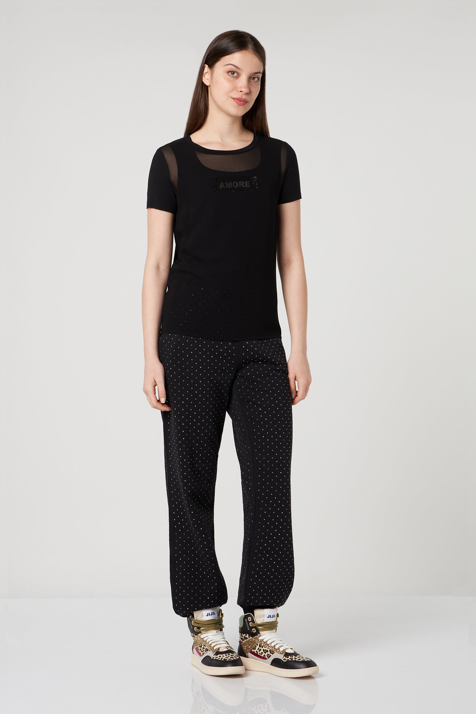 PATRIZIA PEPE T-shirt Nera Amore