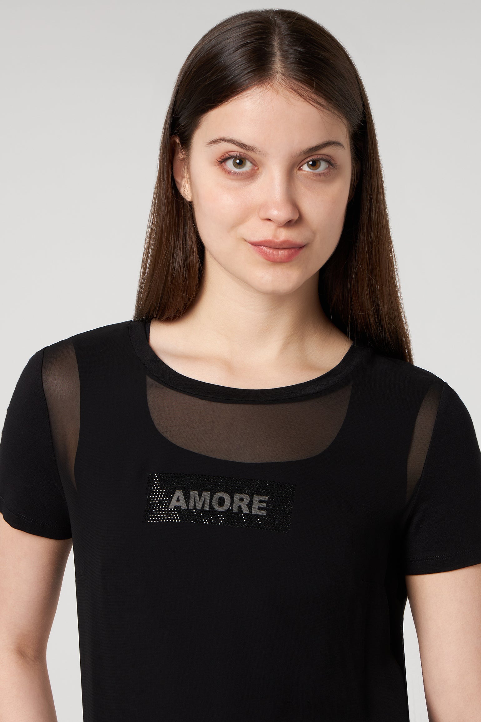 PATRIZIA PEPE T-shirt Nera Amore