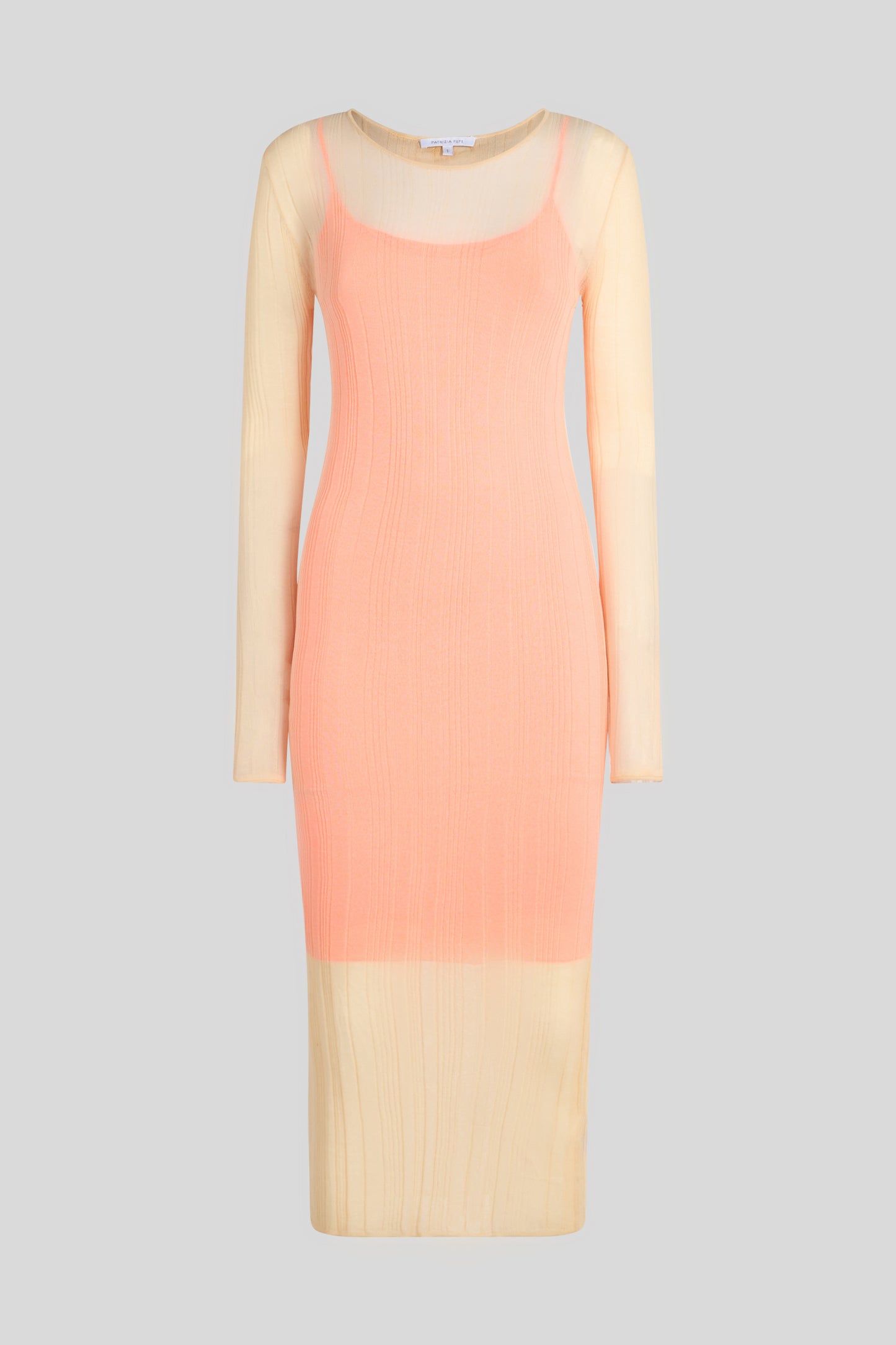 PATRIZIA PEPE Abito Longuette Orange Fluo