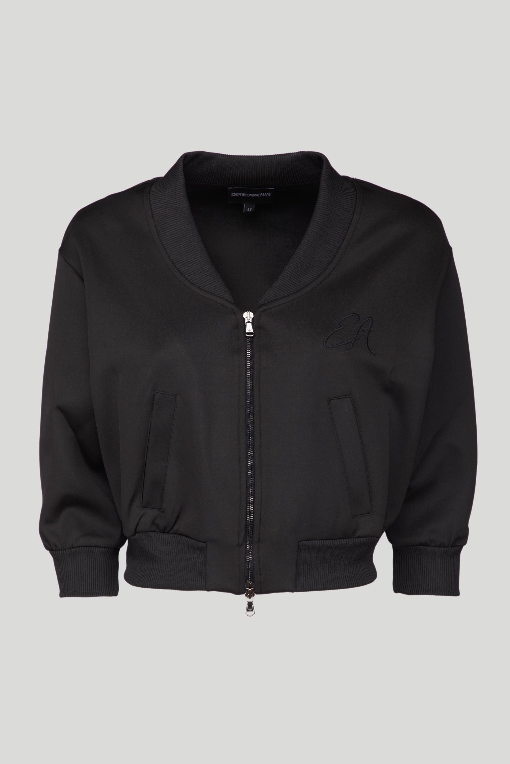 EMPORIO ARMANI Black Hooded Sweatshirt