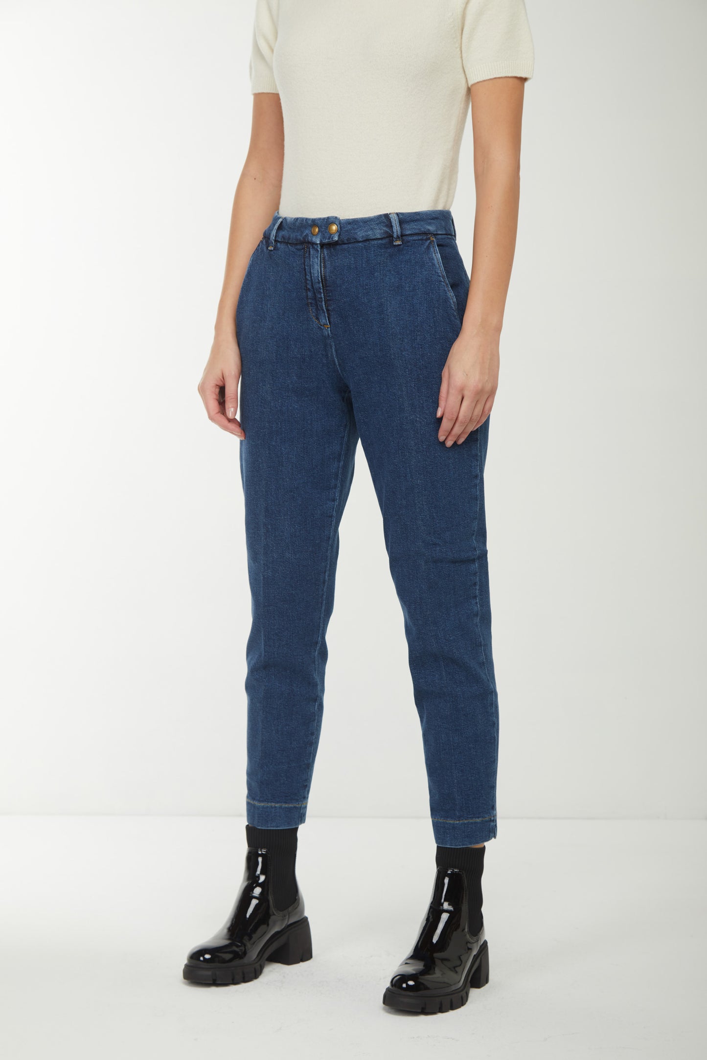 PINKO Jeans a Vita Alta Blu
