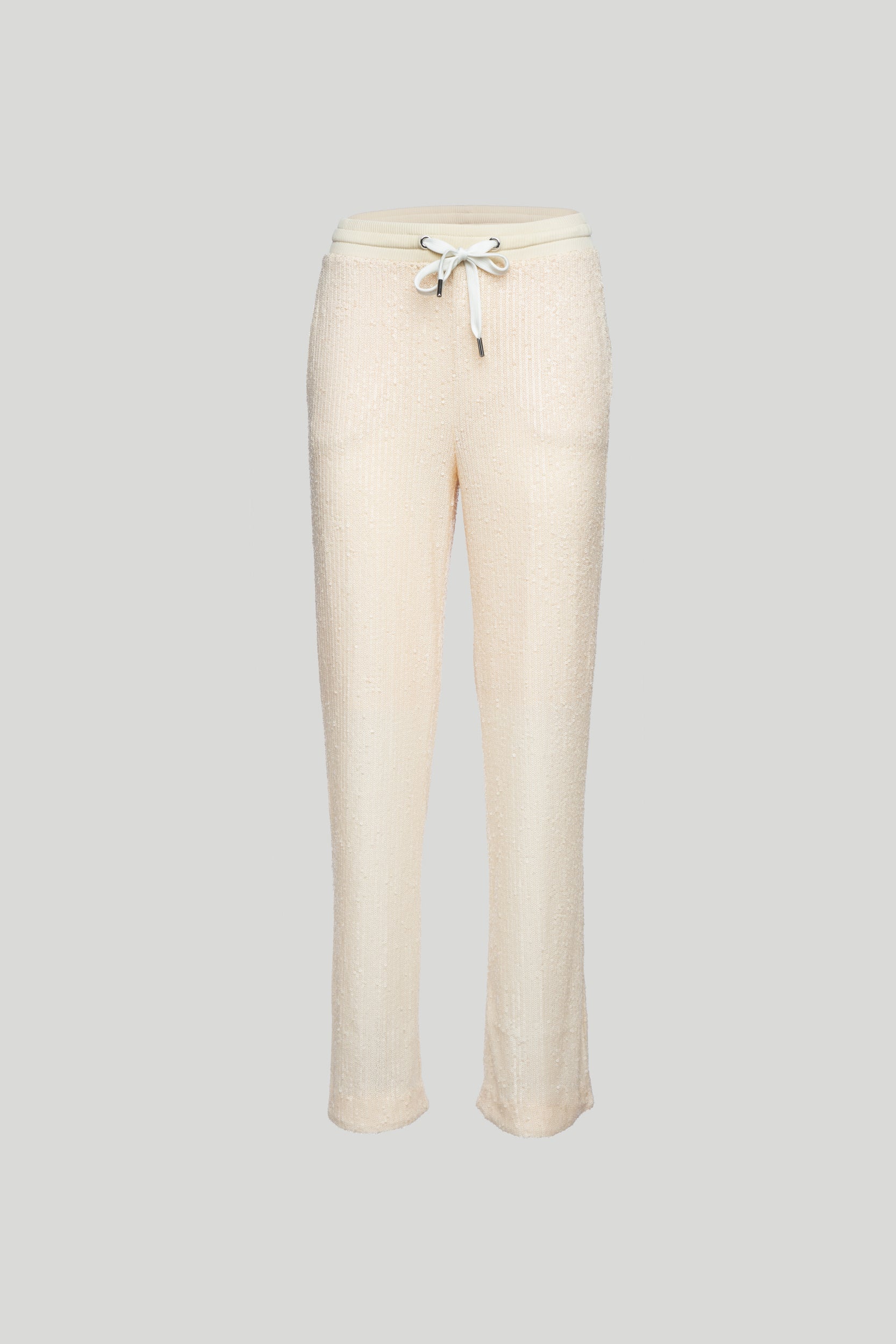 PINKO Beige Full Sequin Pants