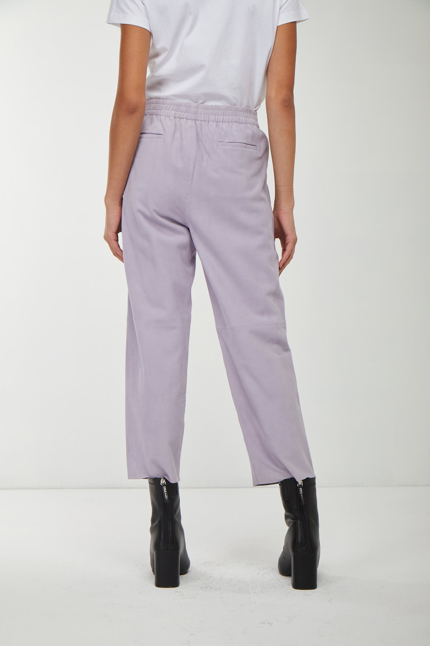 PINKO Pantalone in Suede Lilla