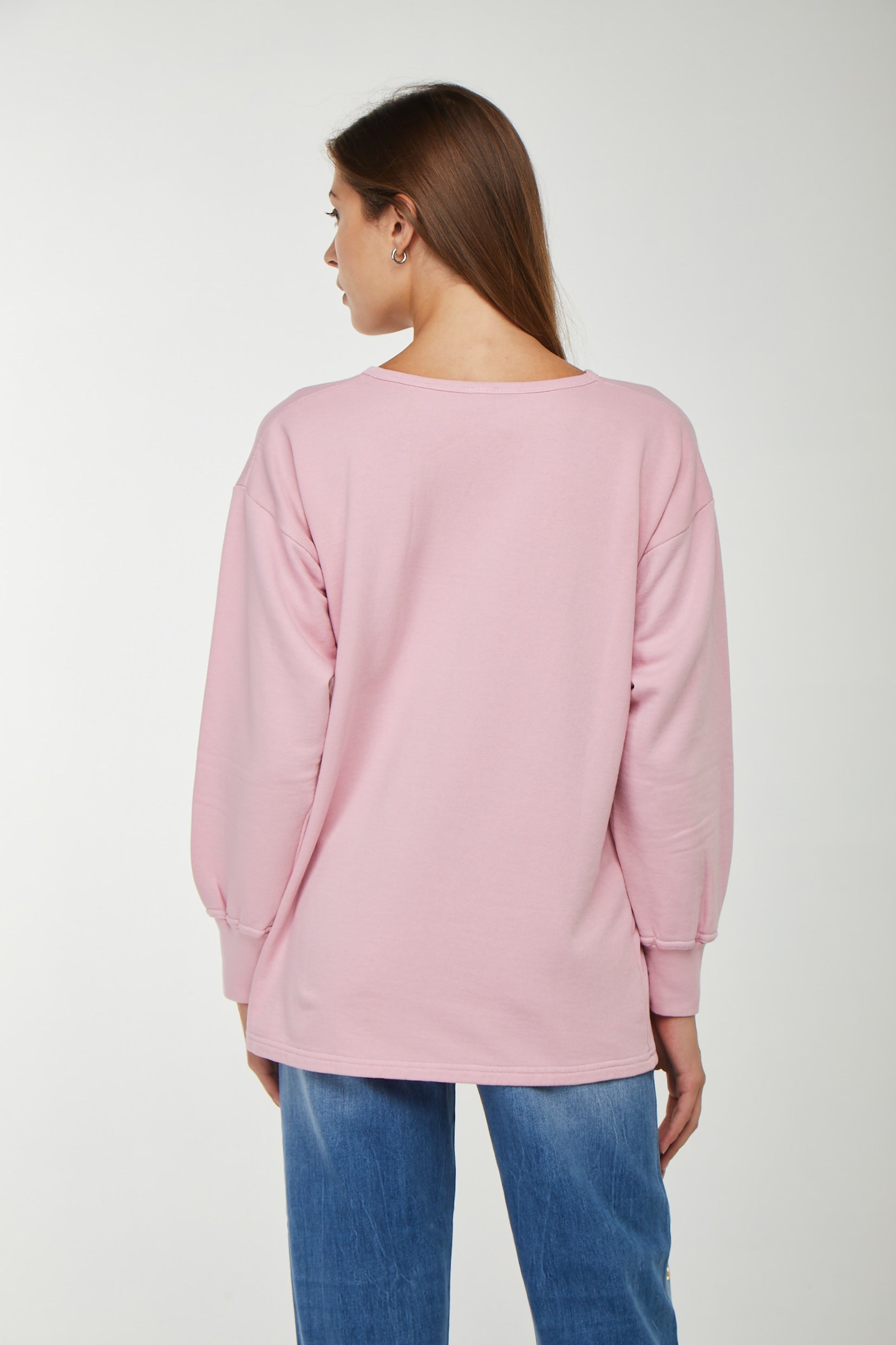 PINKO Pink Sweatshirt with Logo