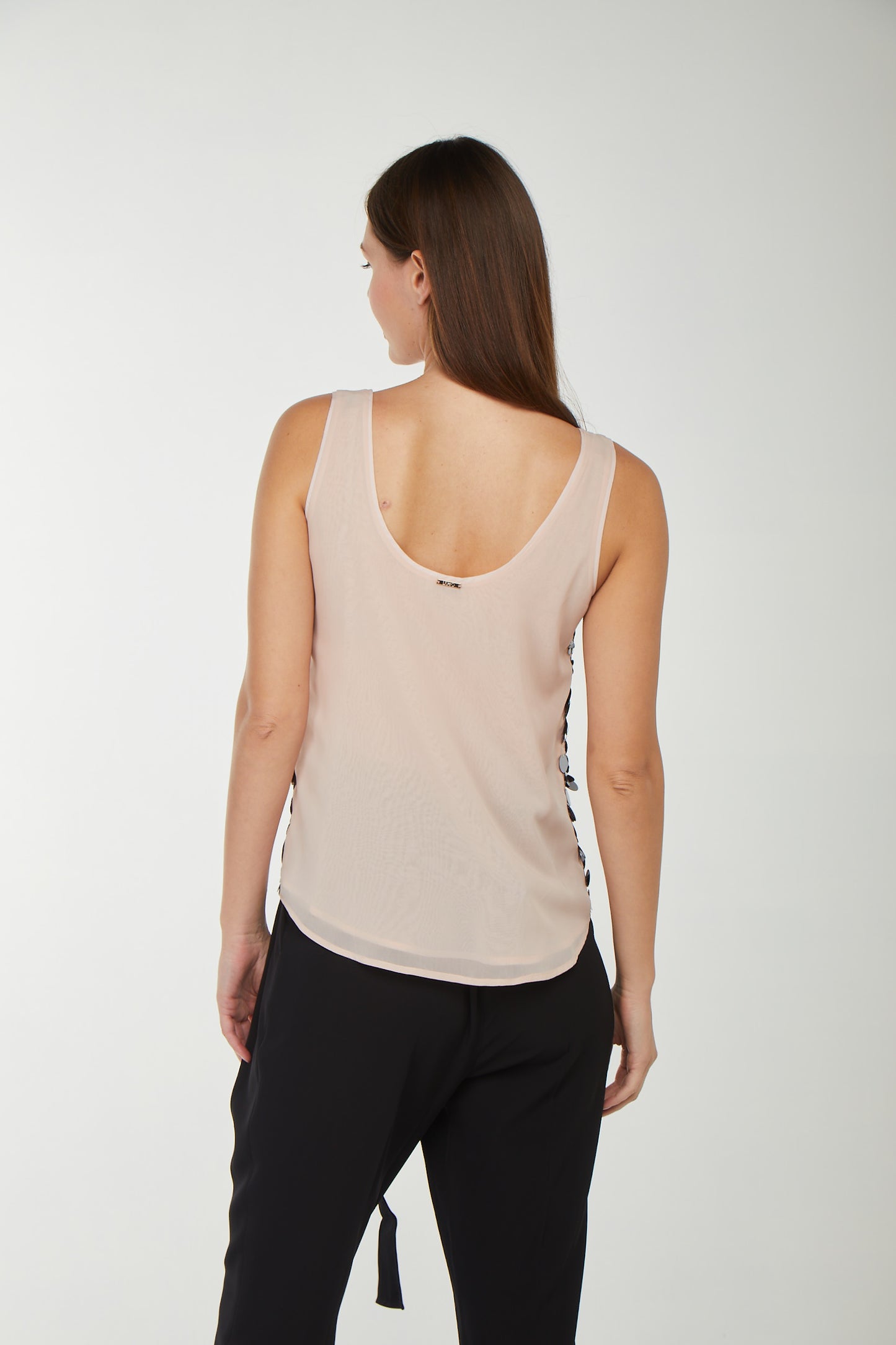 LIU JO Top with Silver Sequins