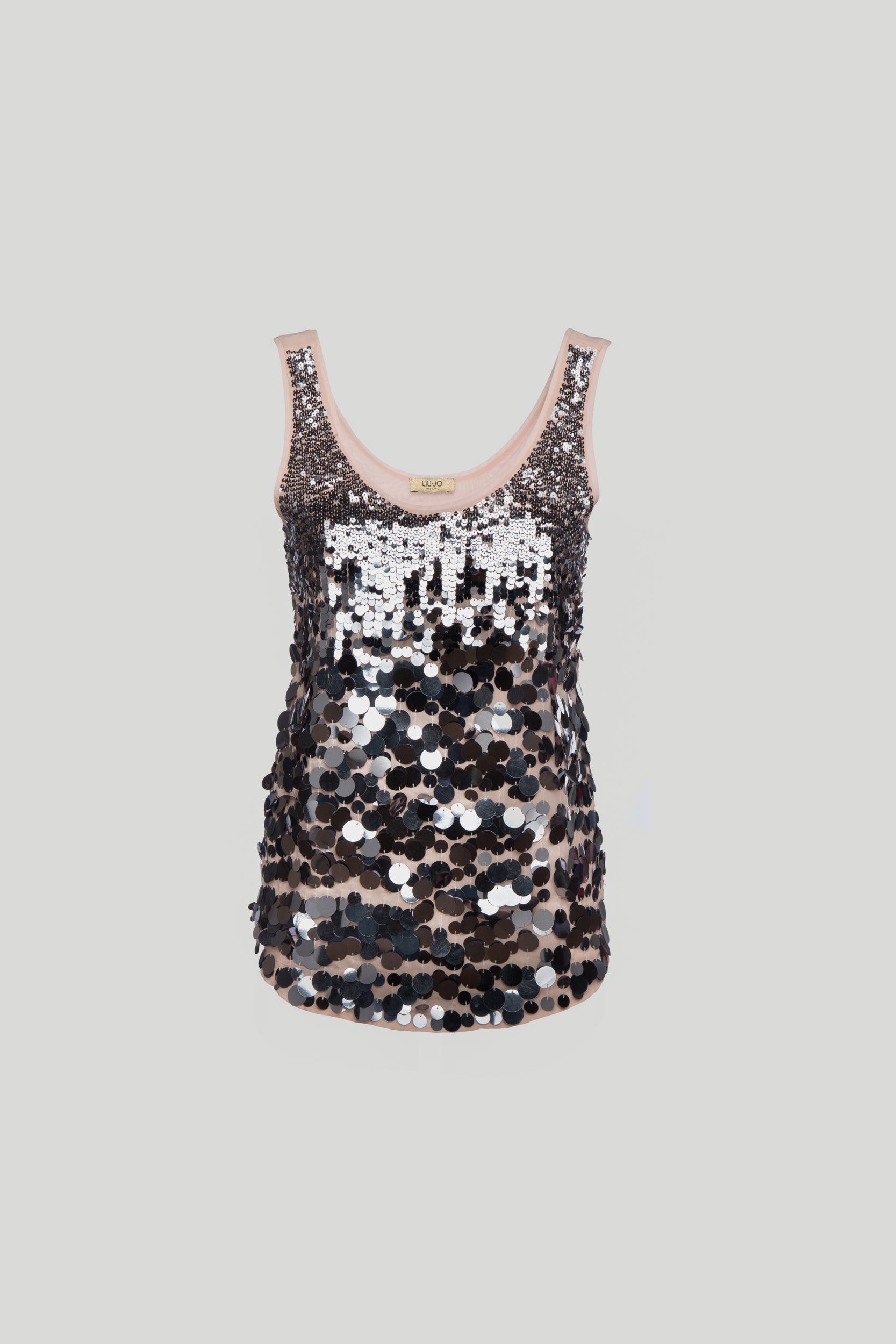 LIU JO Top with Silver Sequins