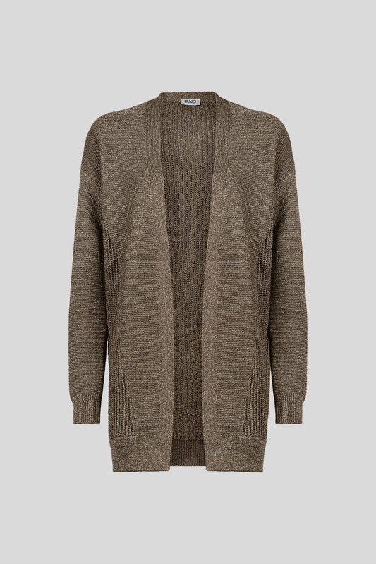 LIU JO Lurex Knit Cardigan