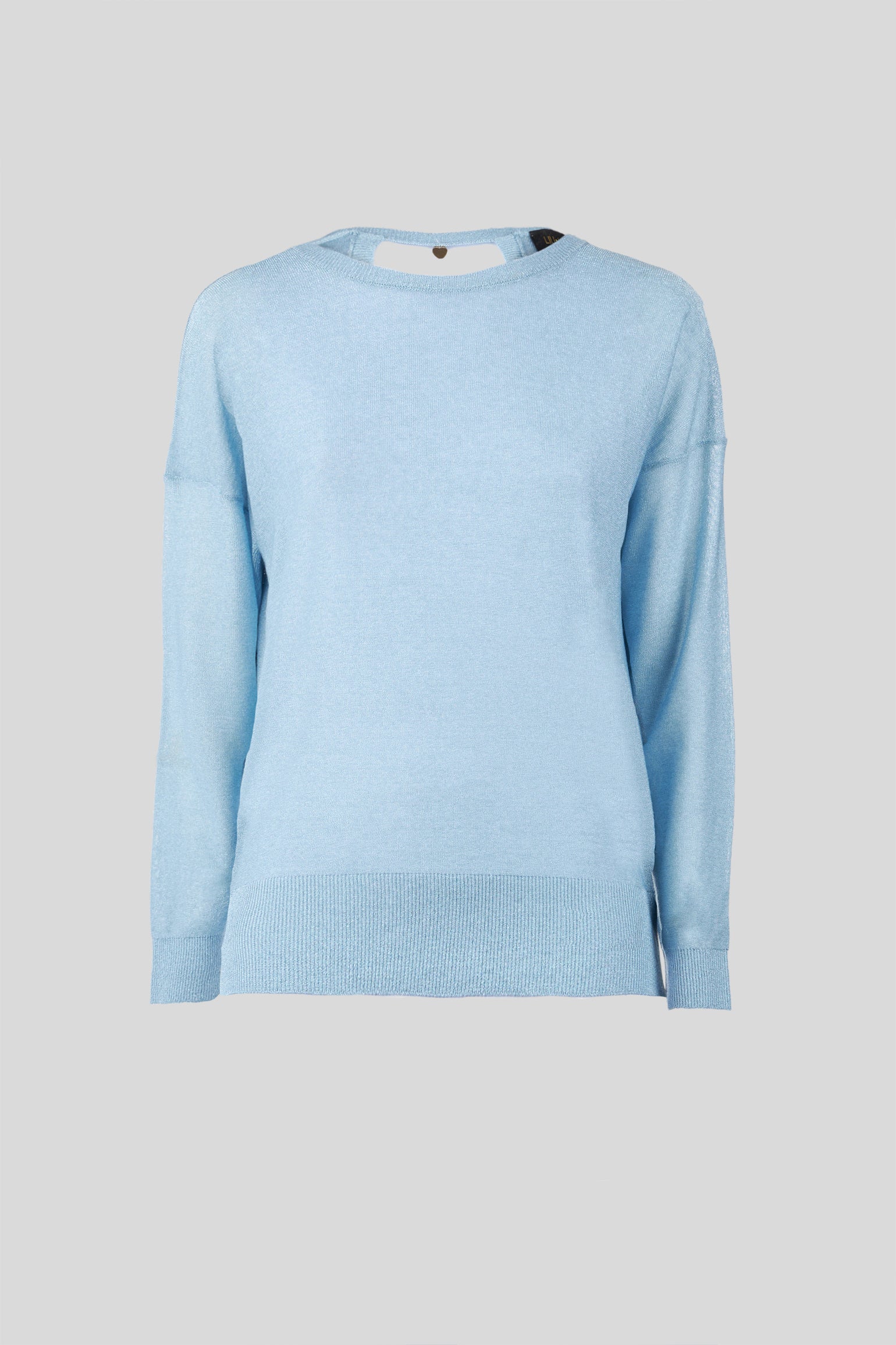 LIU JO Blue Lurex Sweater