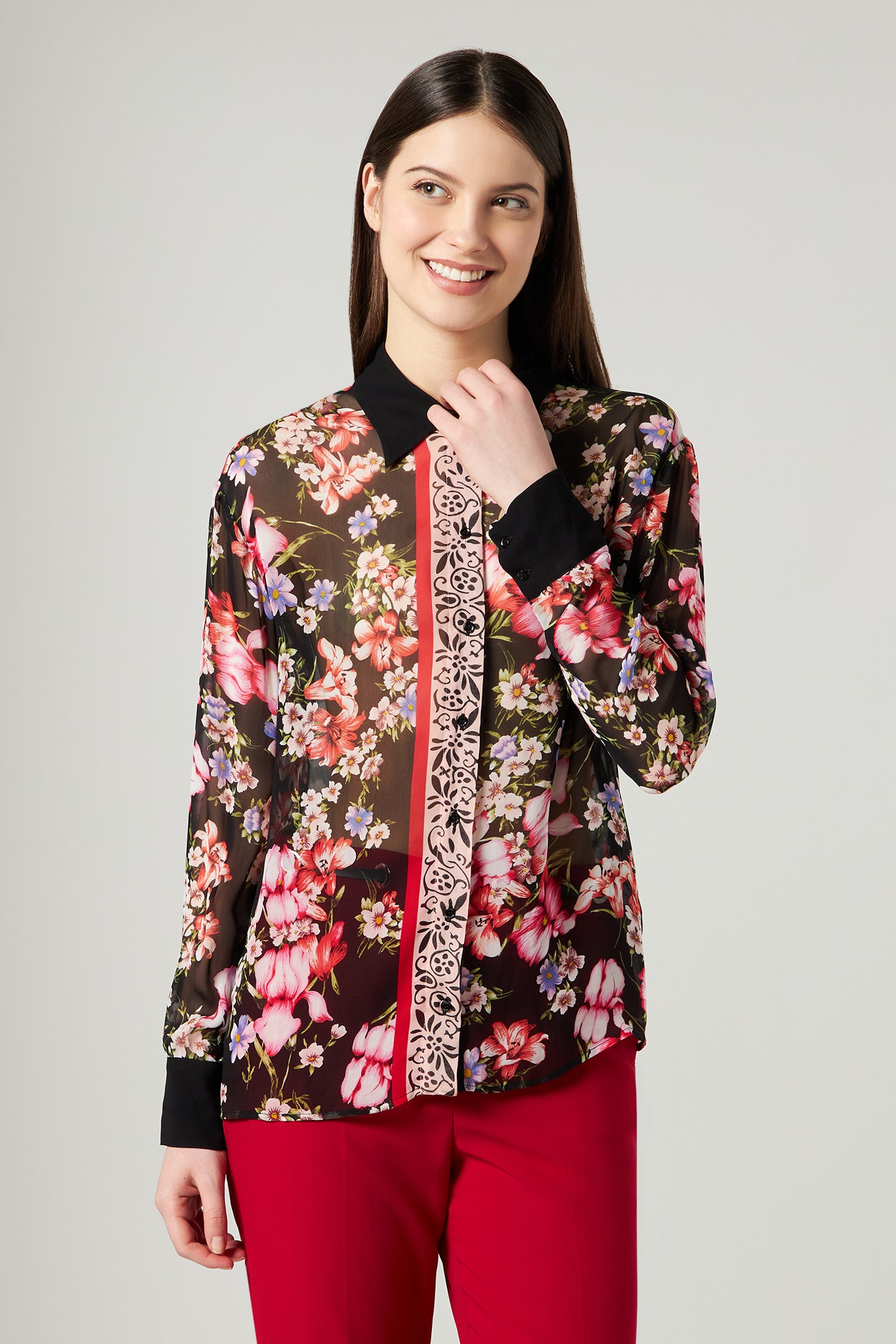 LIU JO Shirt with Floral Print