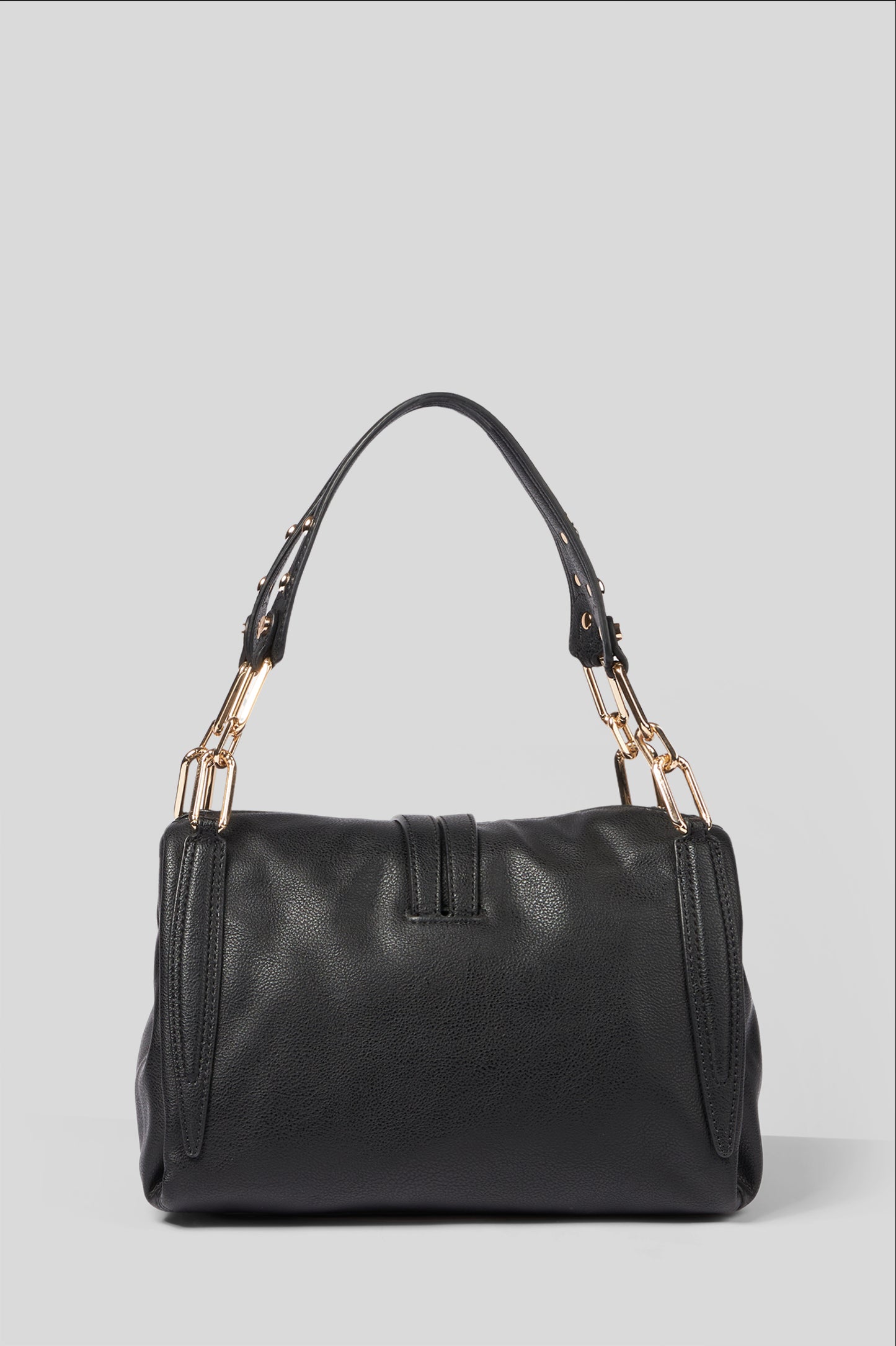 LIU JO Shoulder Bag in Black Faux Leather