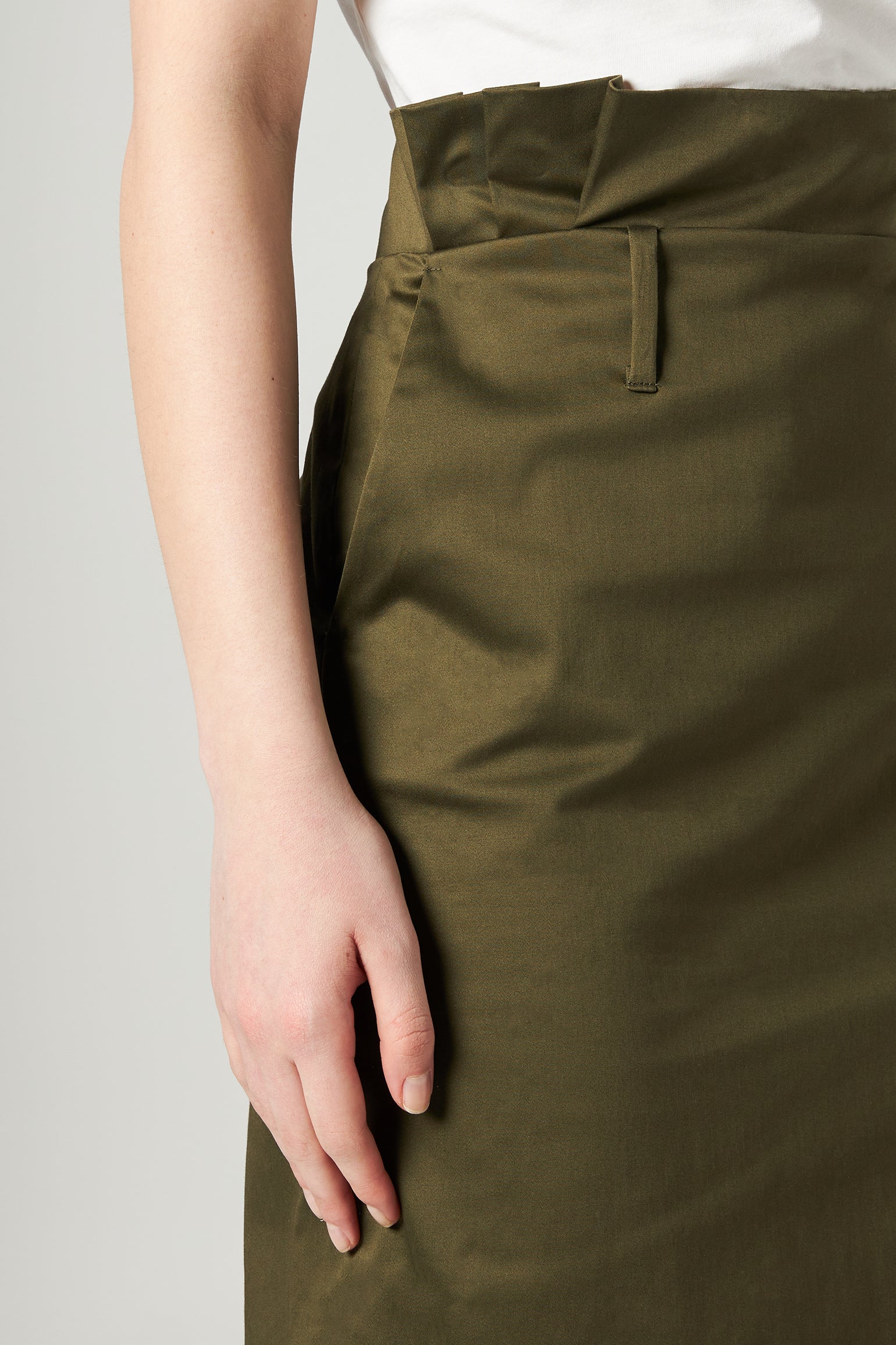 LIU JO Military Green Pencil Skirt