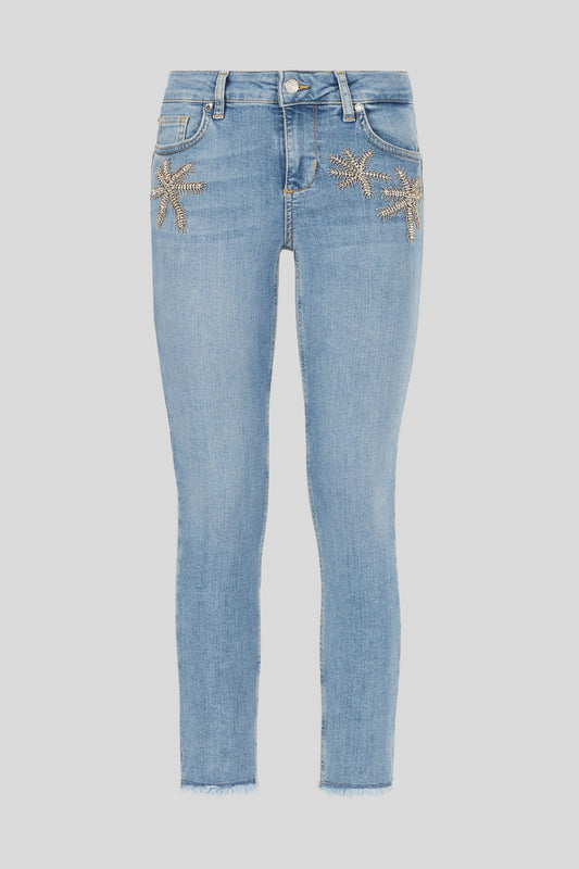 LIU JO Jeans Skinny con Applicazioni Gioiello