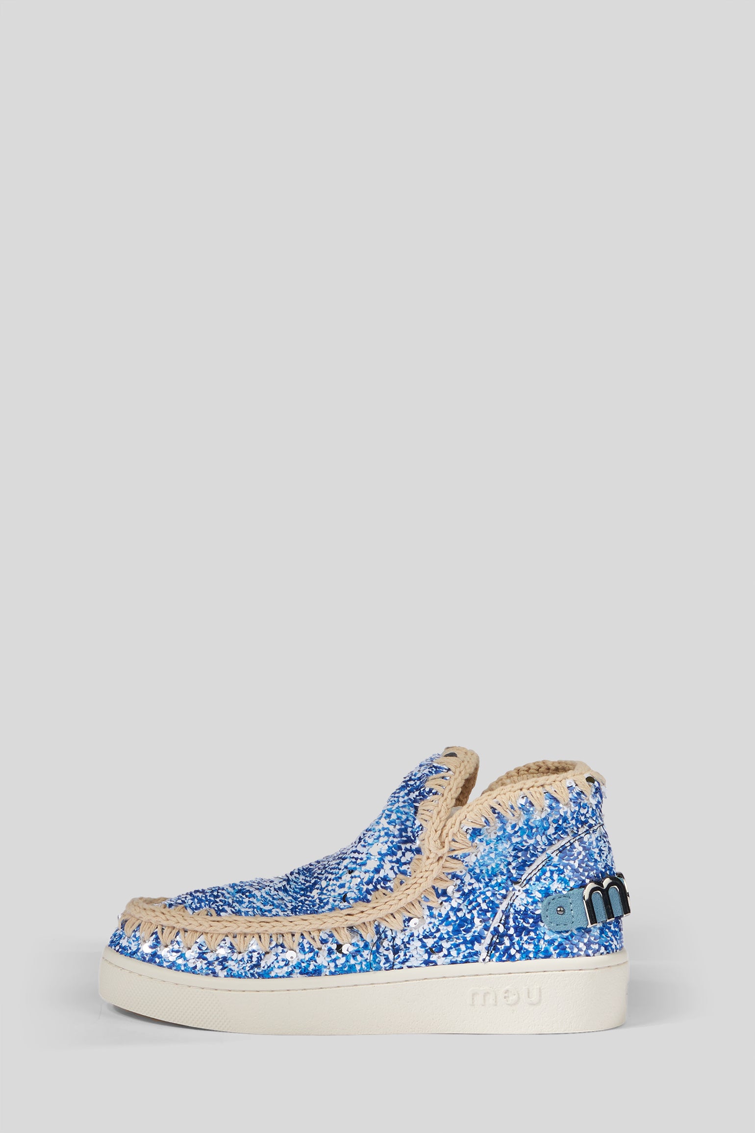 MOU Summer Eskimo Printed Sequins Sneaker Azzurre