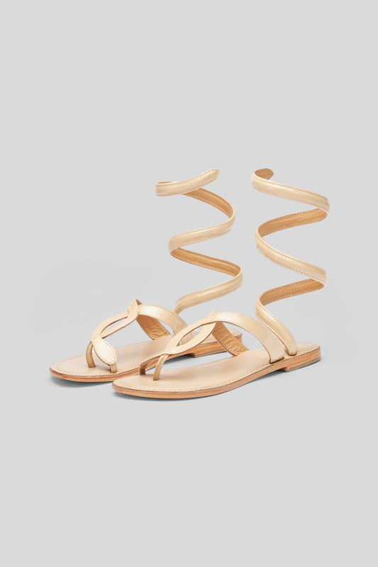 CB FUSION Wrap Up Sandal in Sand Leather
