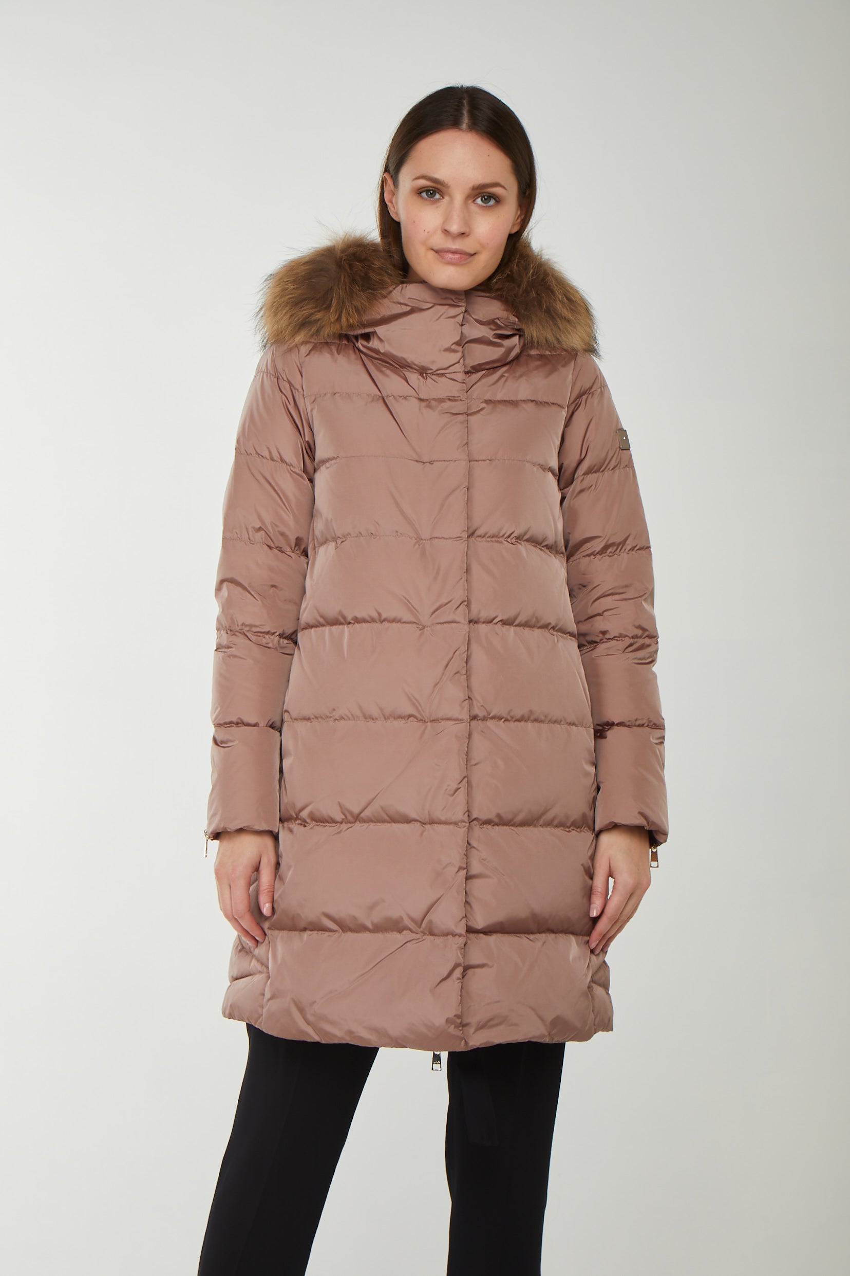 LIU JO Long Down Jacket with Hood