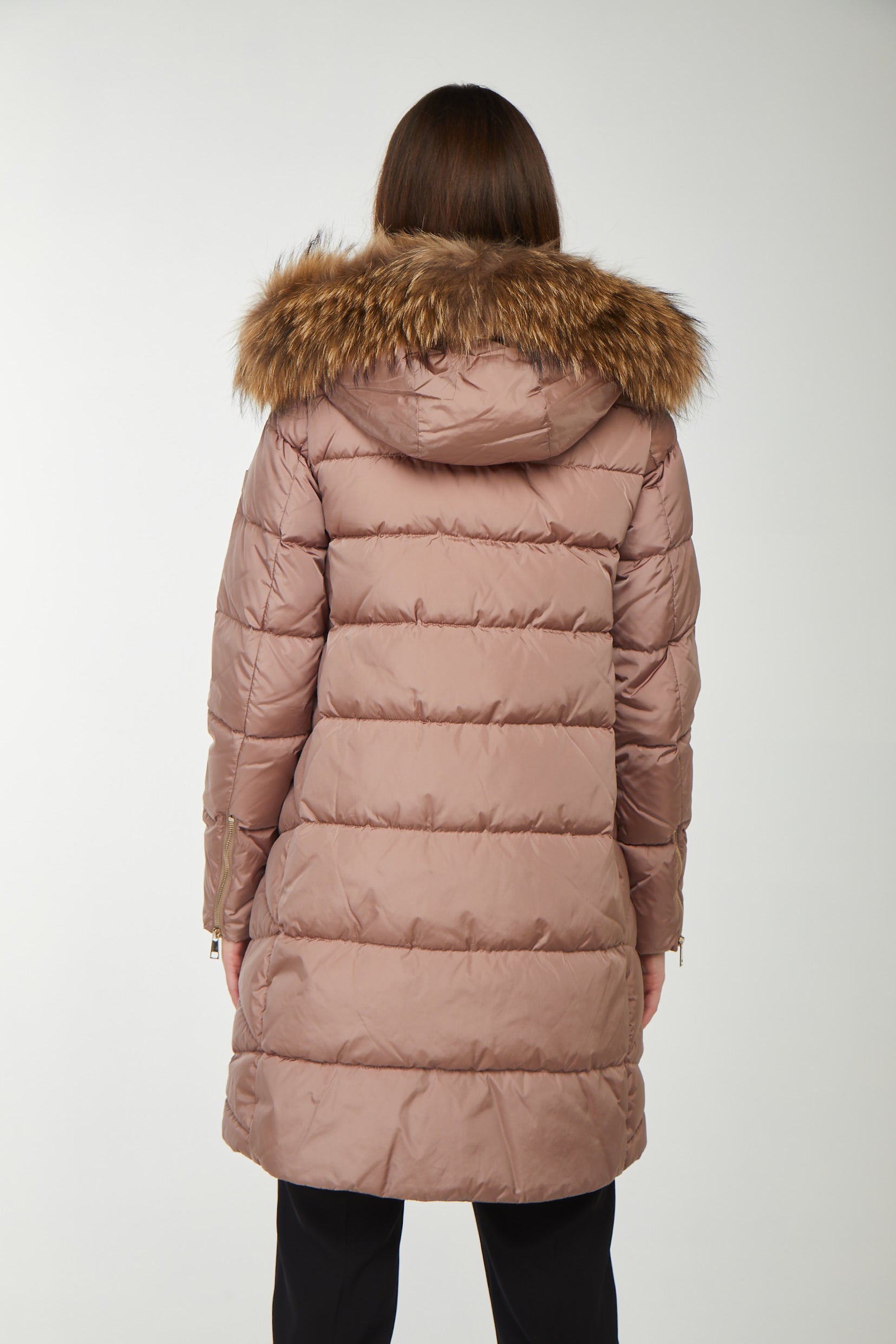 LIU JO Long Down Jacket with Hood