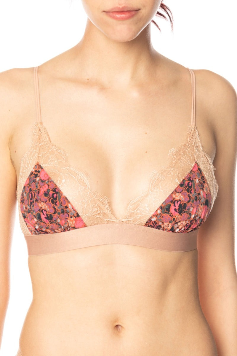 Floral Bralette with Love Stories Lace