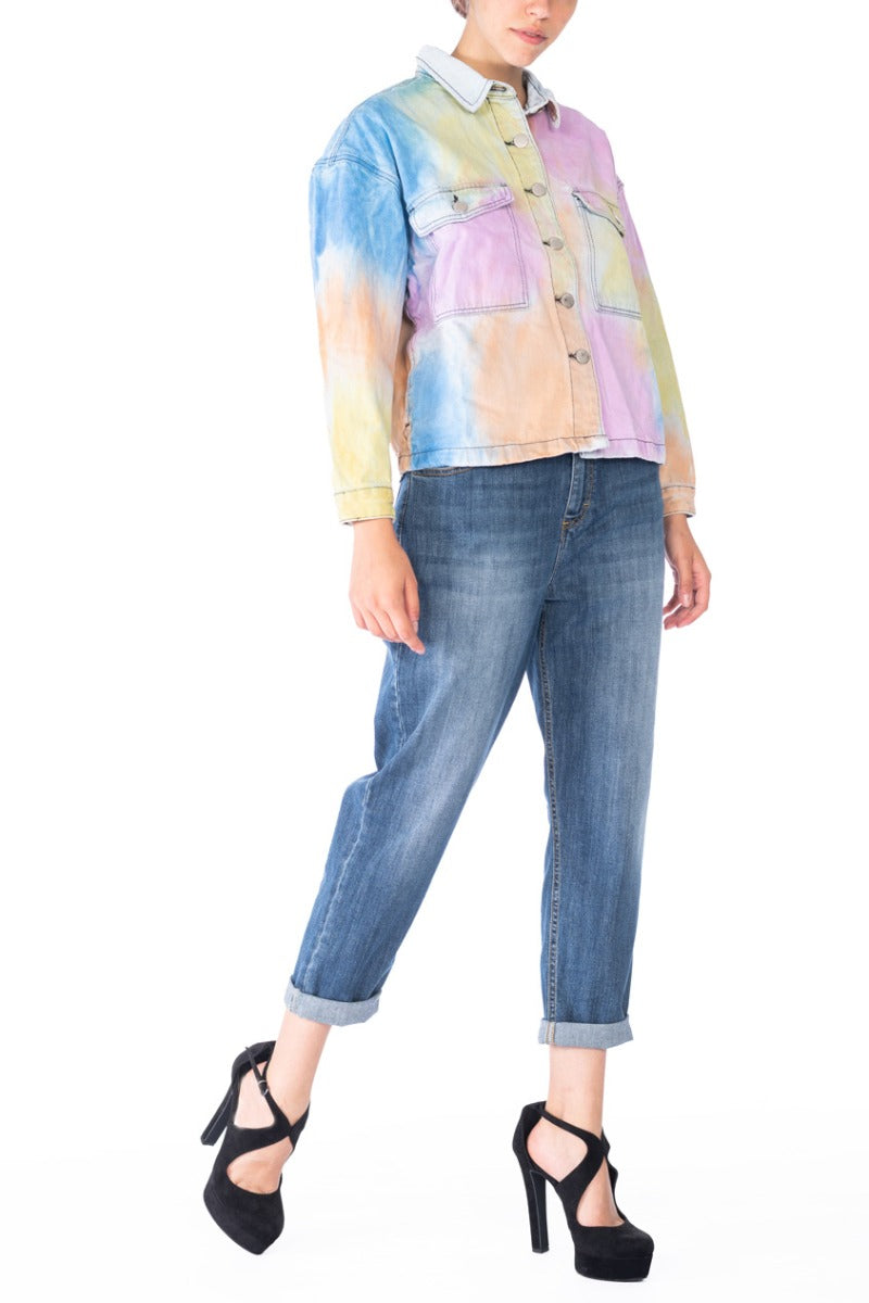 GLAMOROUS Giacca Denim Tie-Dye