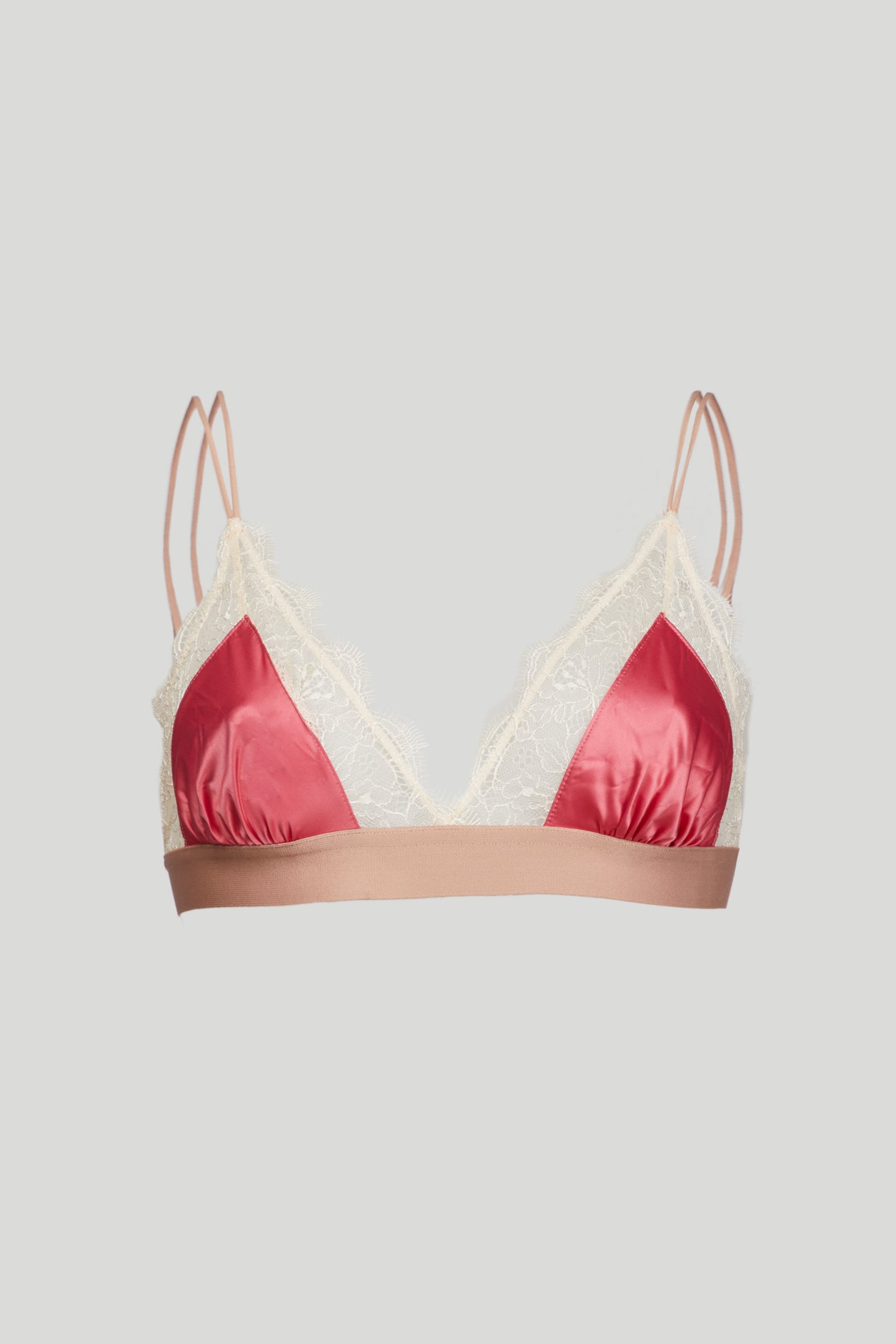 Raspberry Bralette with Love Stories Lace