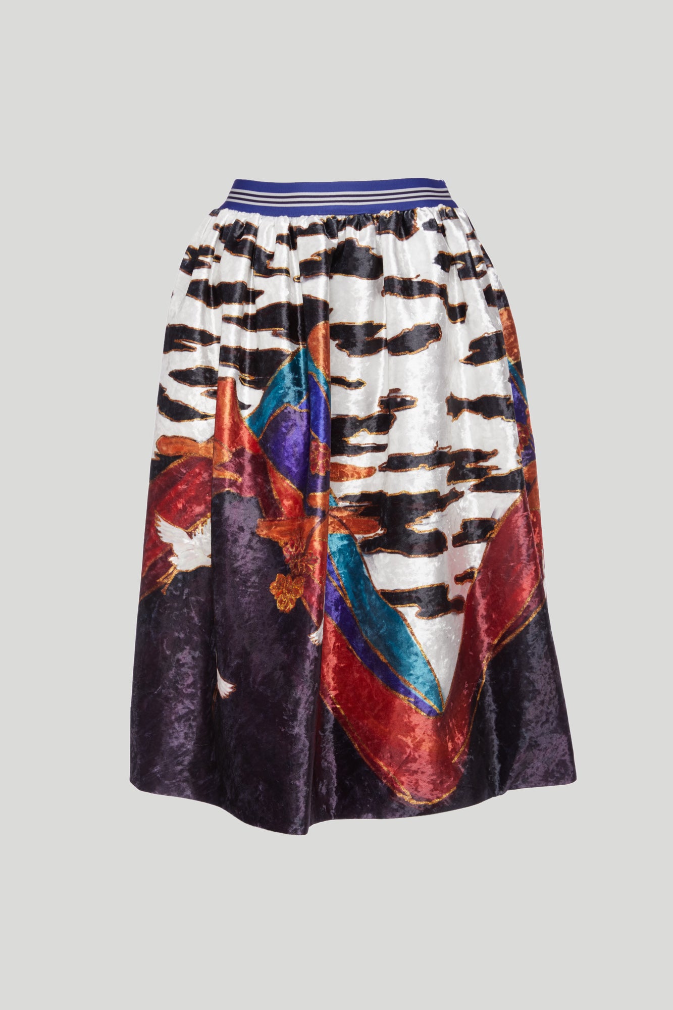 STELLA JEAN Wide Skirt in Fantasy Velvet