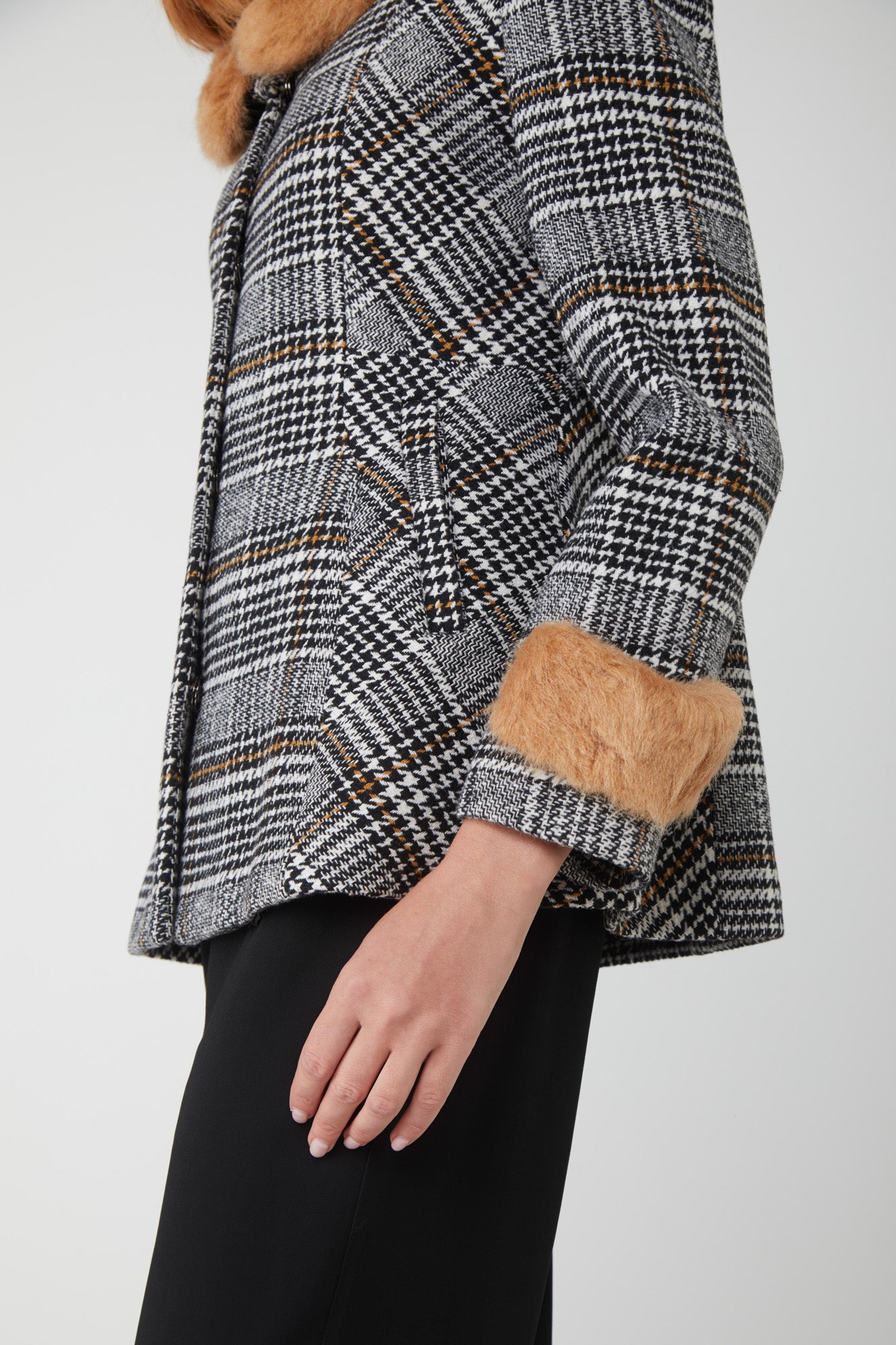 TOY G Cappotto Corto Fantasia a Quadri