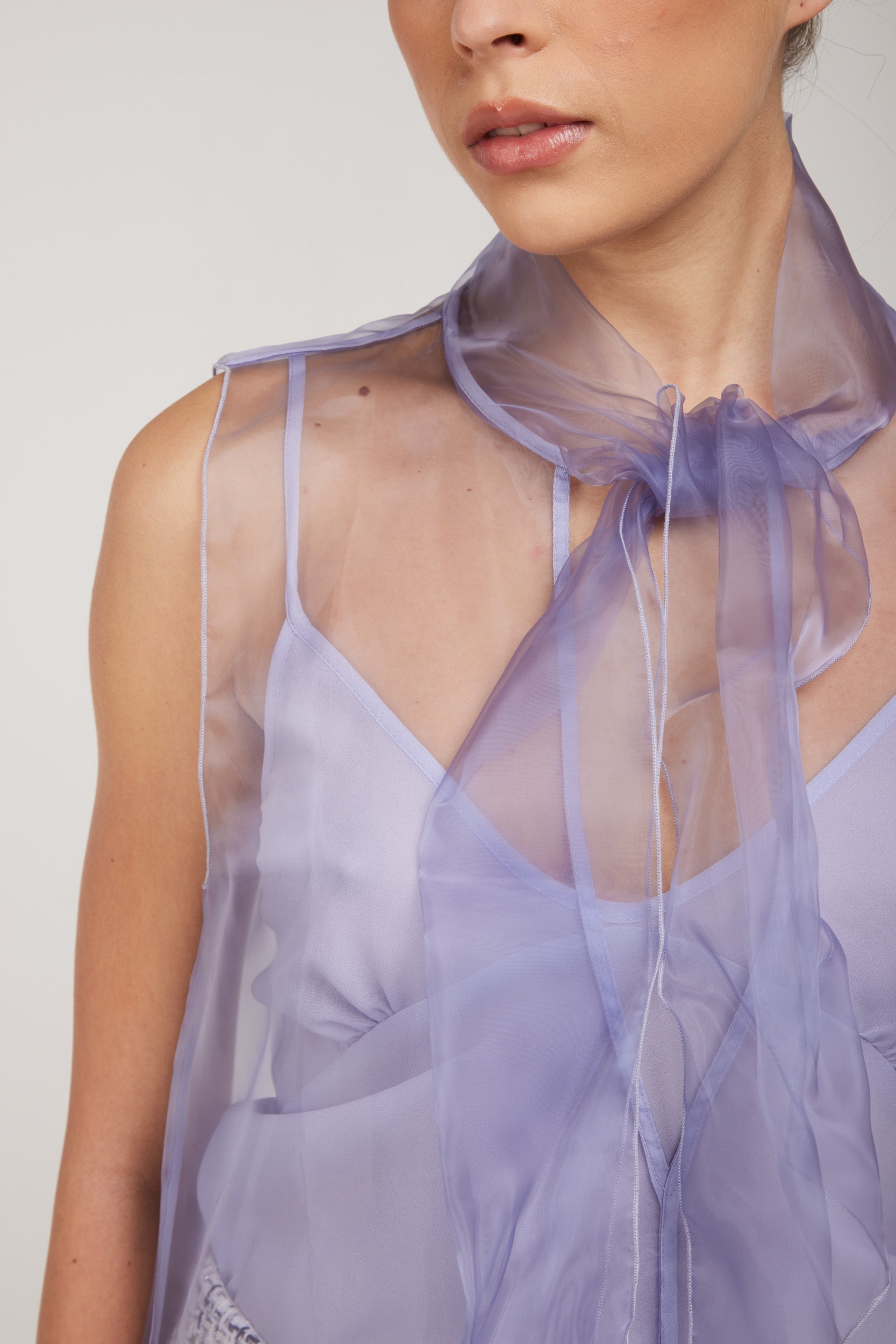 PATRIZIA PEPE Blusa Lilla con Fiocco