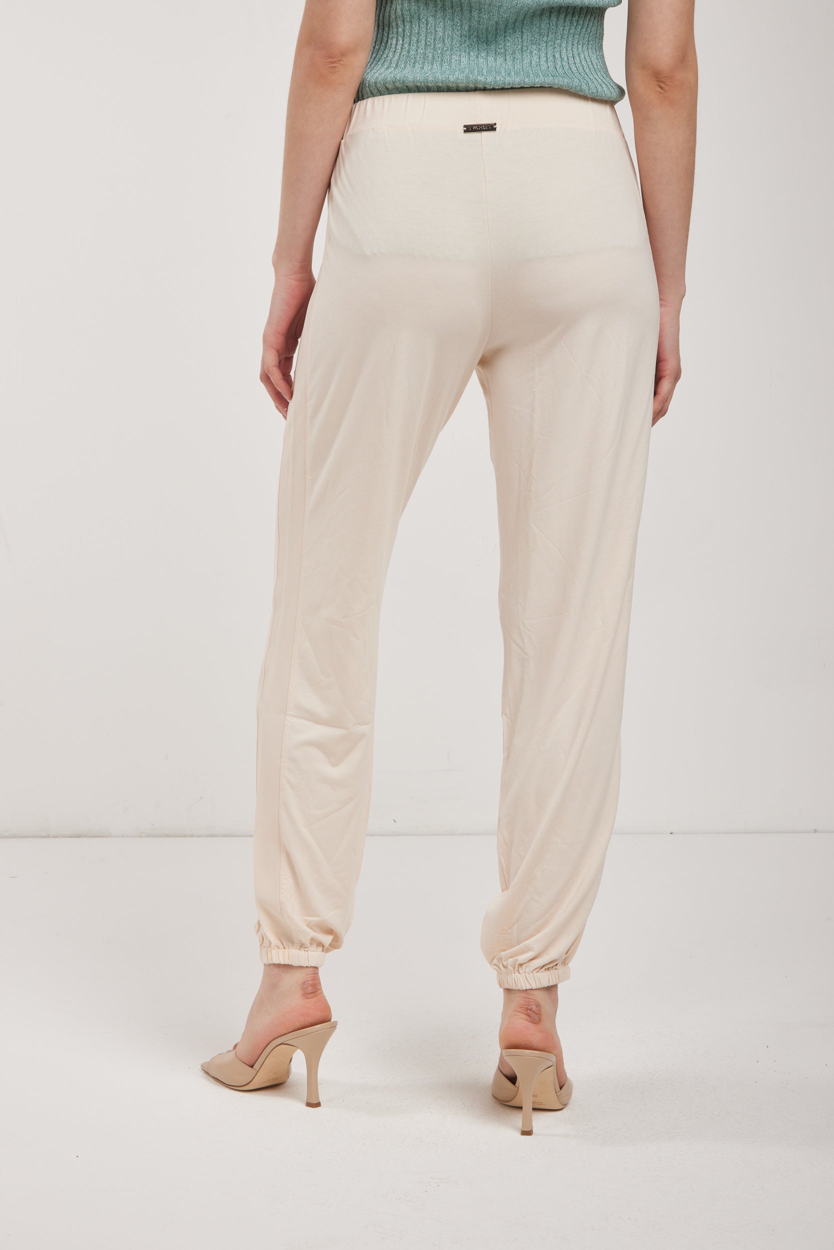 TWINSET Pantalone Jogger Avorio