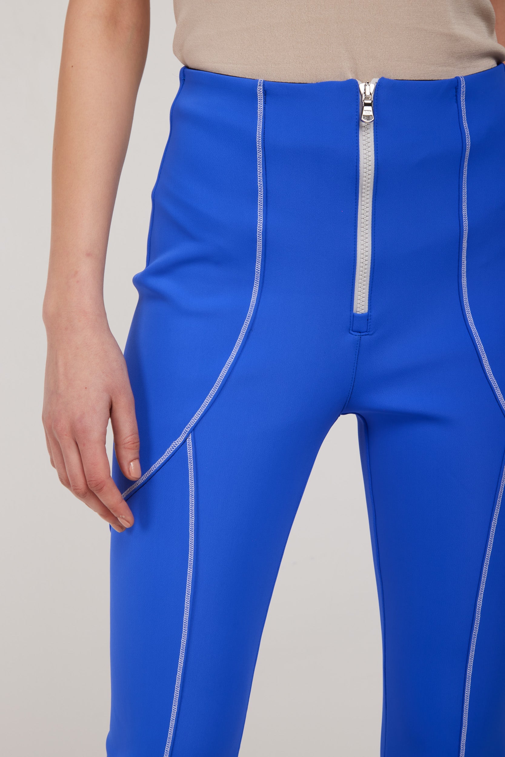 PATRIZIA PEPE Technical Electric Blue Trousers