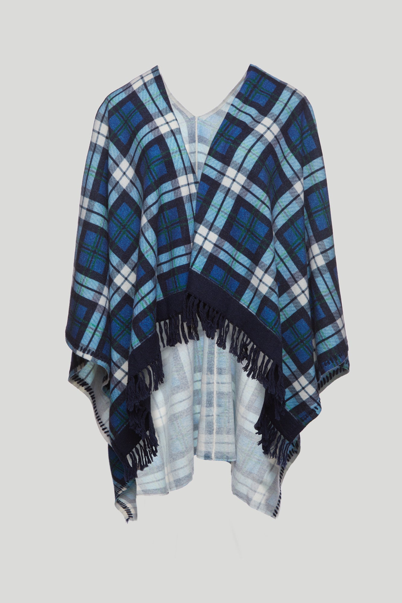 LIU-JO Check Scarf Blue