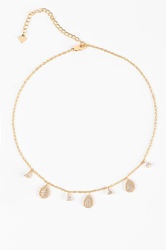 Gold Dew Drops Necklace