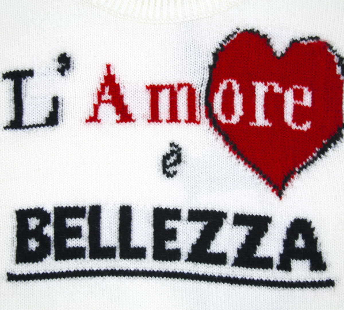 DOLCE & GABBANA Maglione Bianco con Ricamo Bambina
