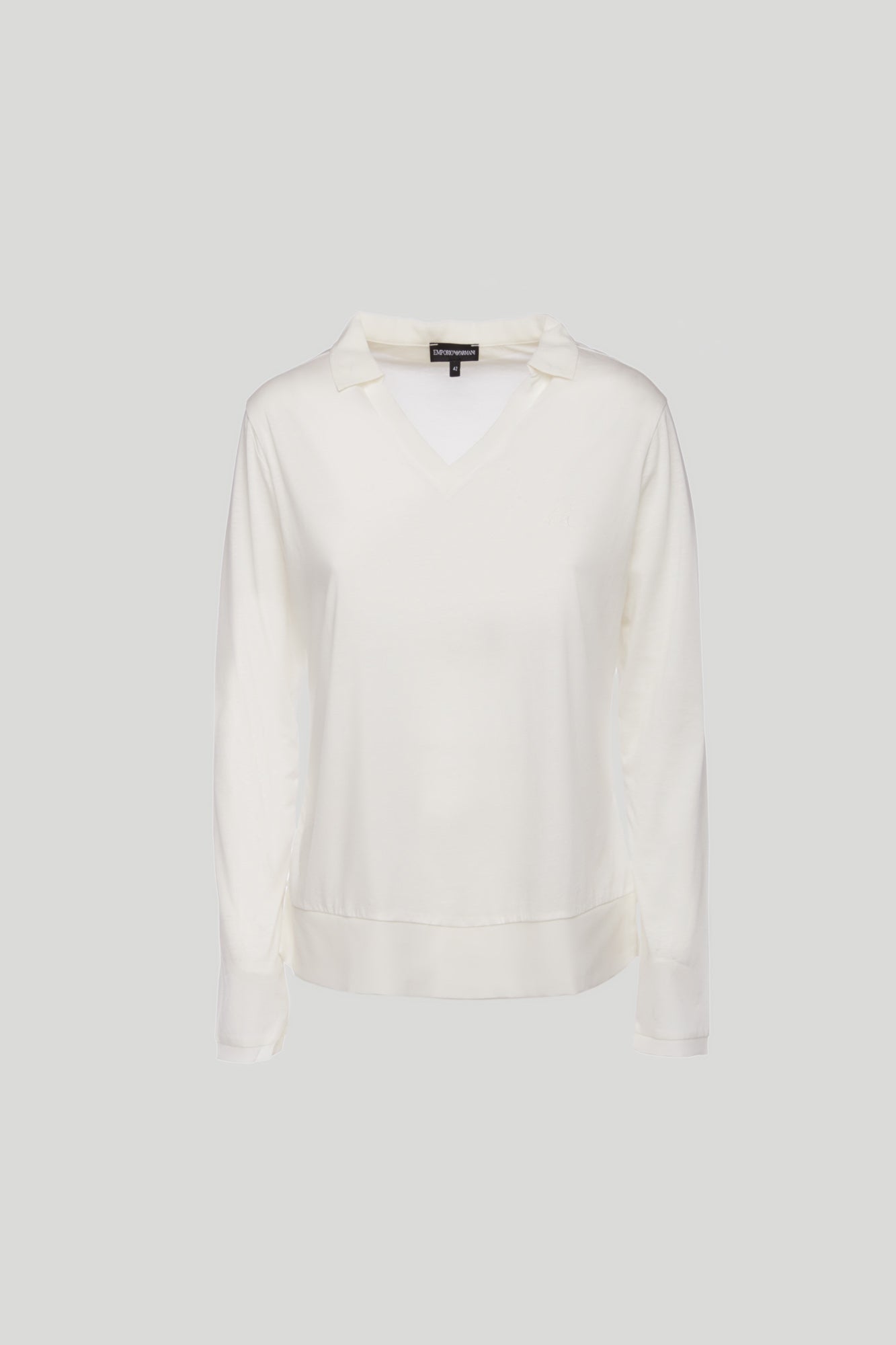 EMPORIO ARMANI Maglia Bianca con Colletto