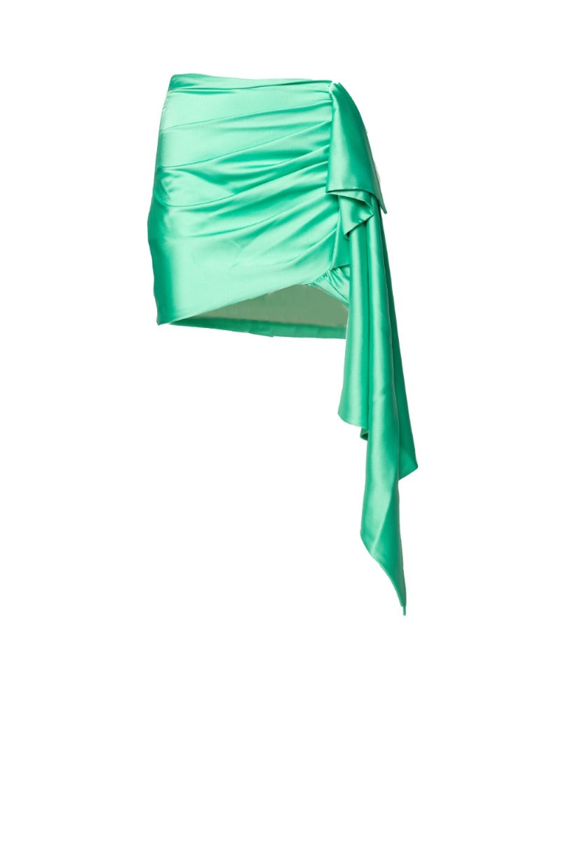 Short Skirt Draping Mint Nineminutes