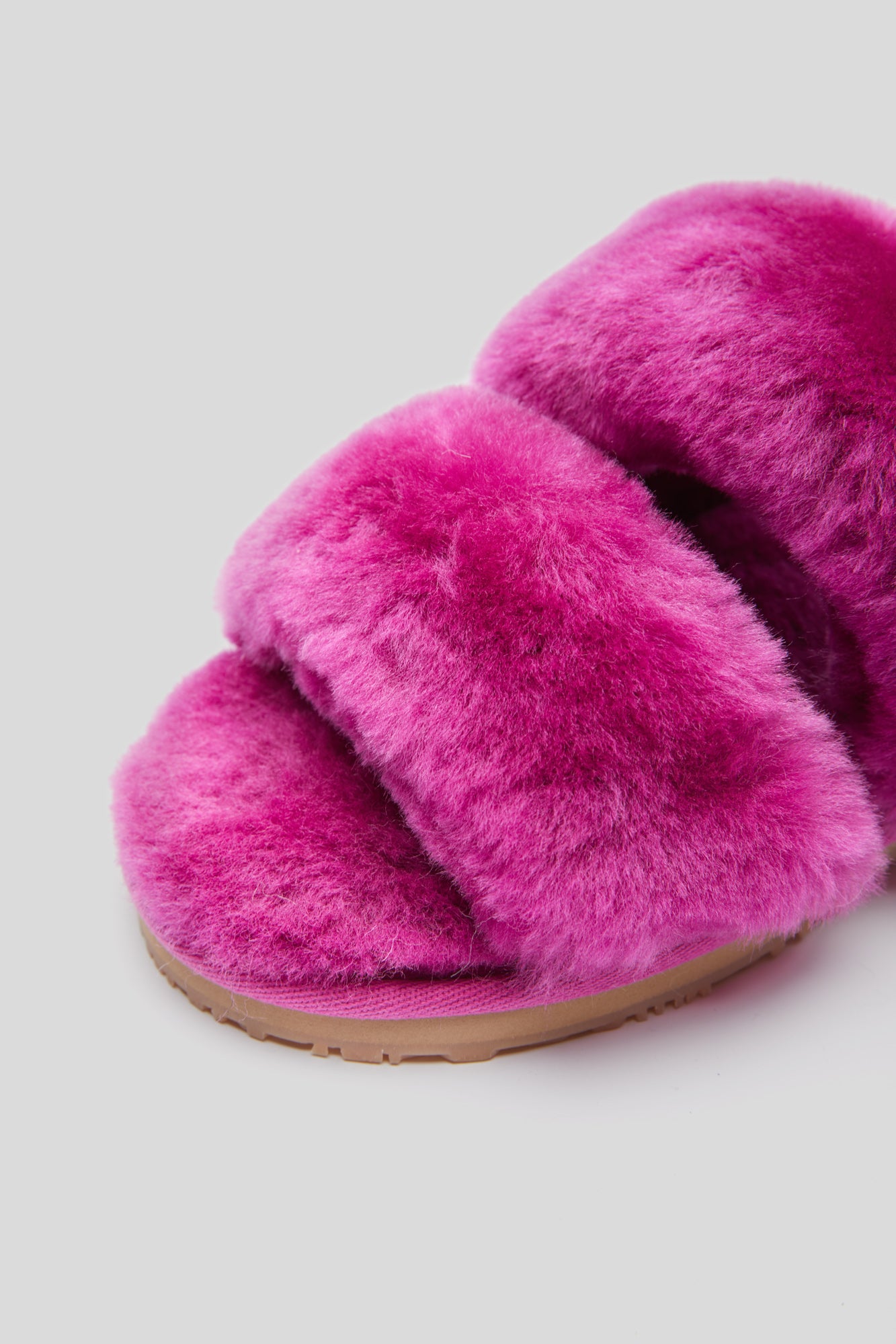 MOU Pantofola Slipper a Due Fasce Fucsia