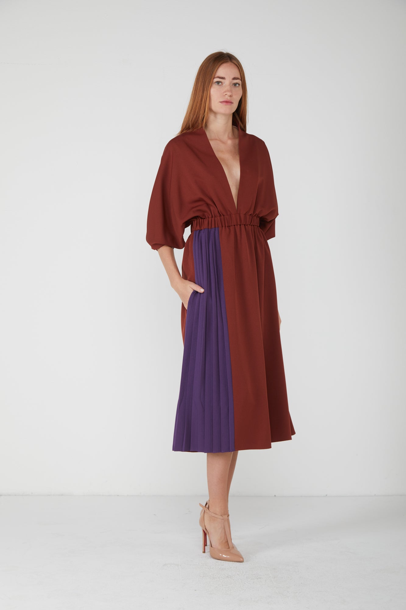 SILKE Bicolor Kimono Dress