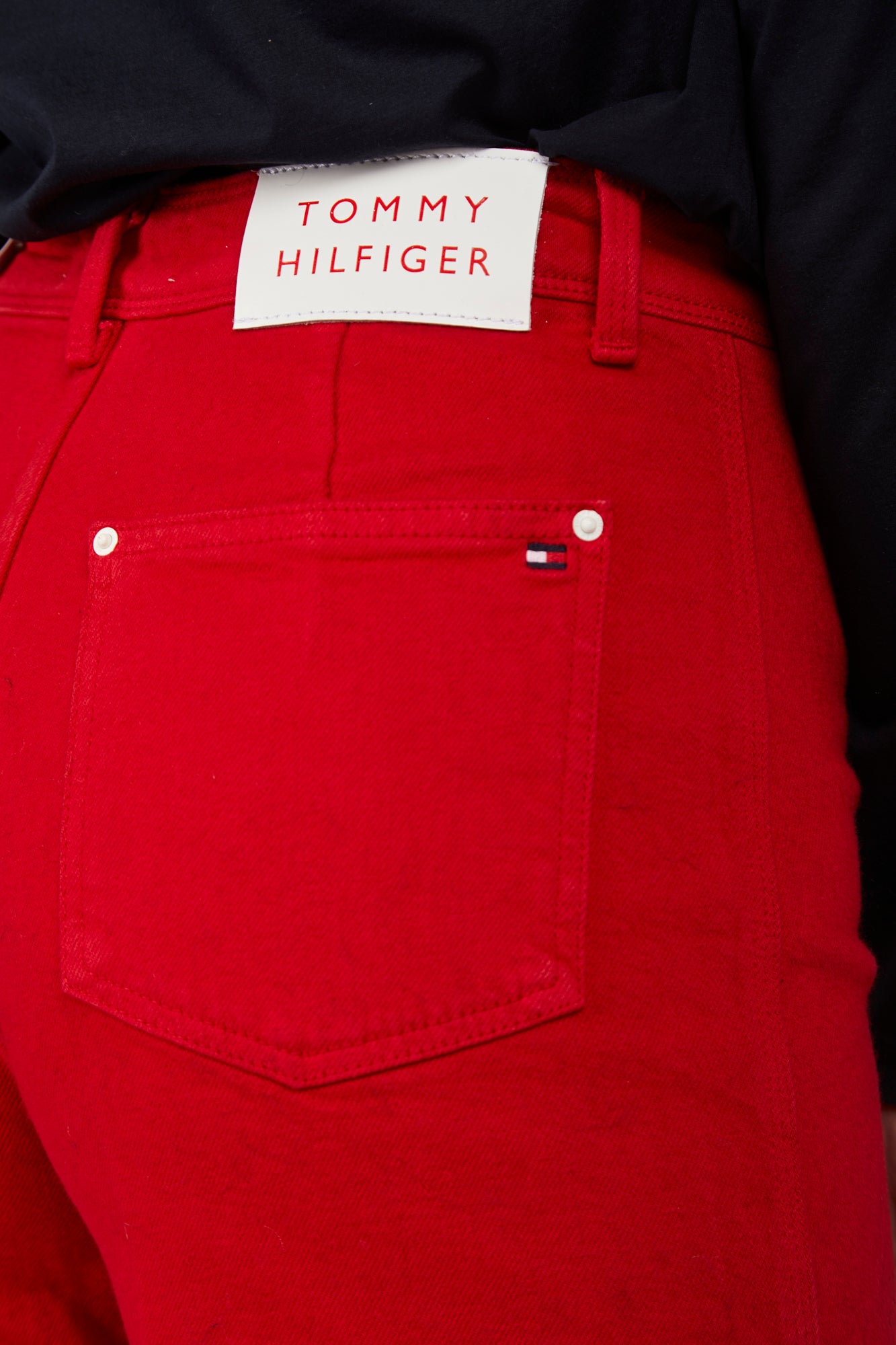TOMMY HILFIGER Jeans Wide Leg Rosso