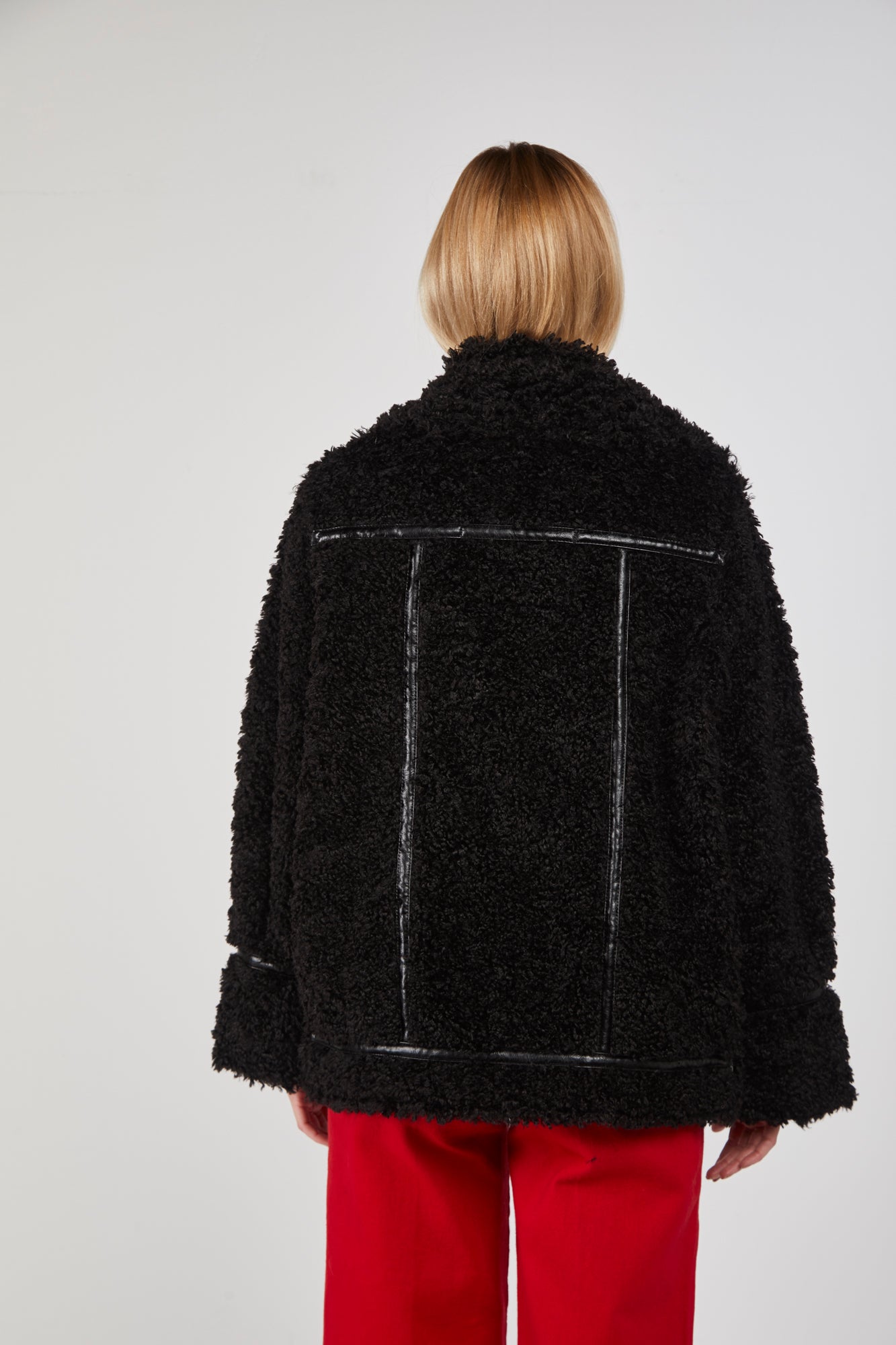 OOF WEAR Giacca Corta in Eco-Montone