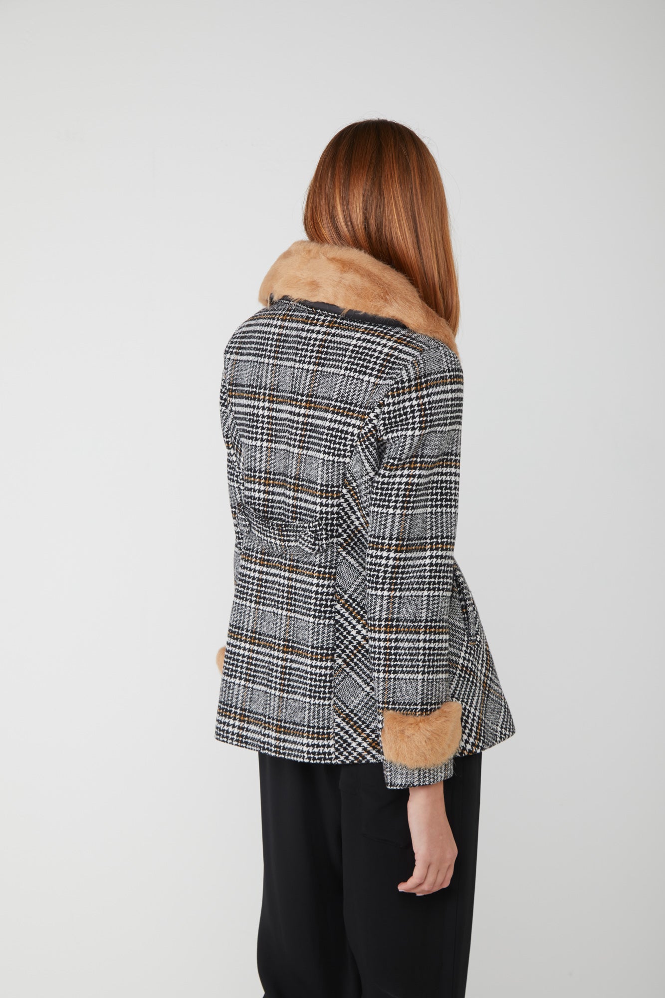 TOY G Cappotto Corto Fantasia a Quadri