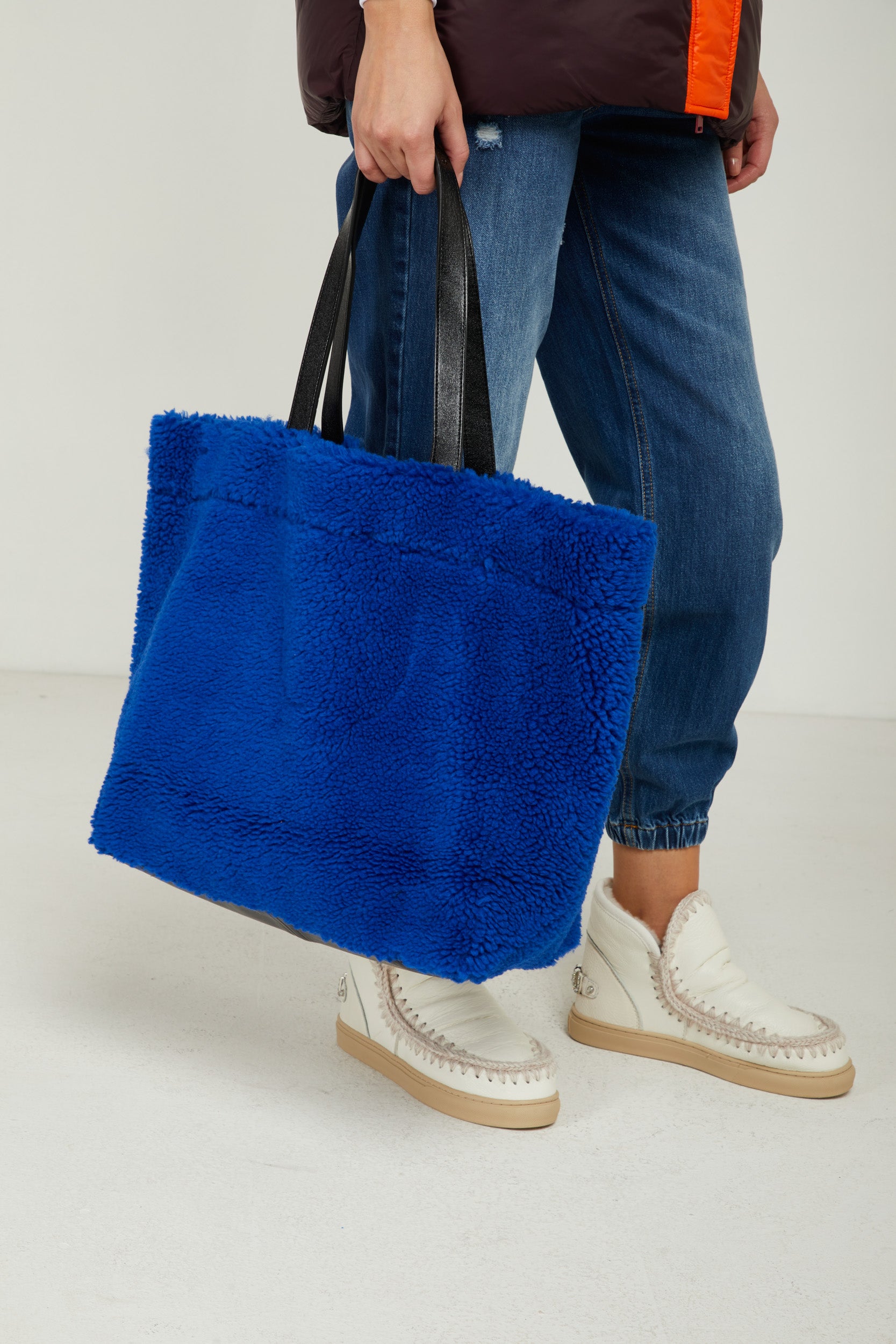 STAND STUDIO Borsa Shopping Blu Elettrico