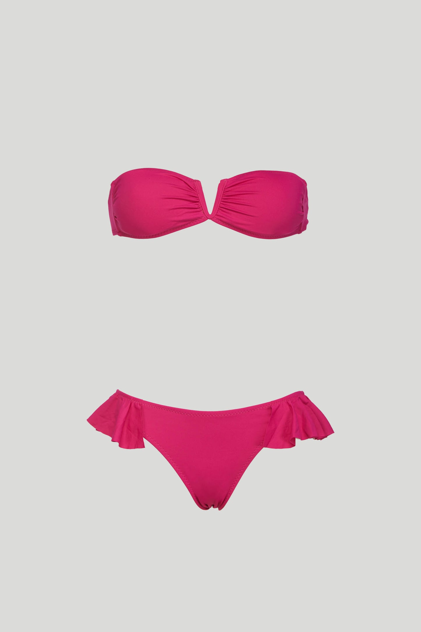 SECRETS LOVE Bikini Capri Fuxia con Top a Fascia