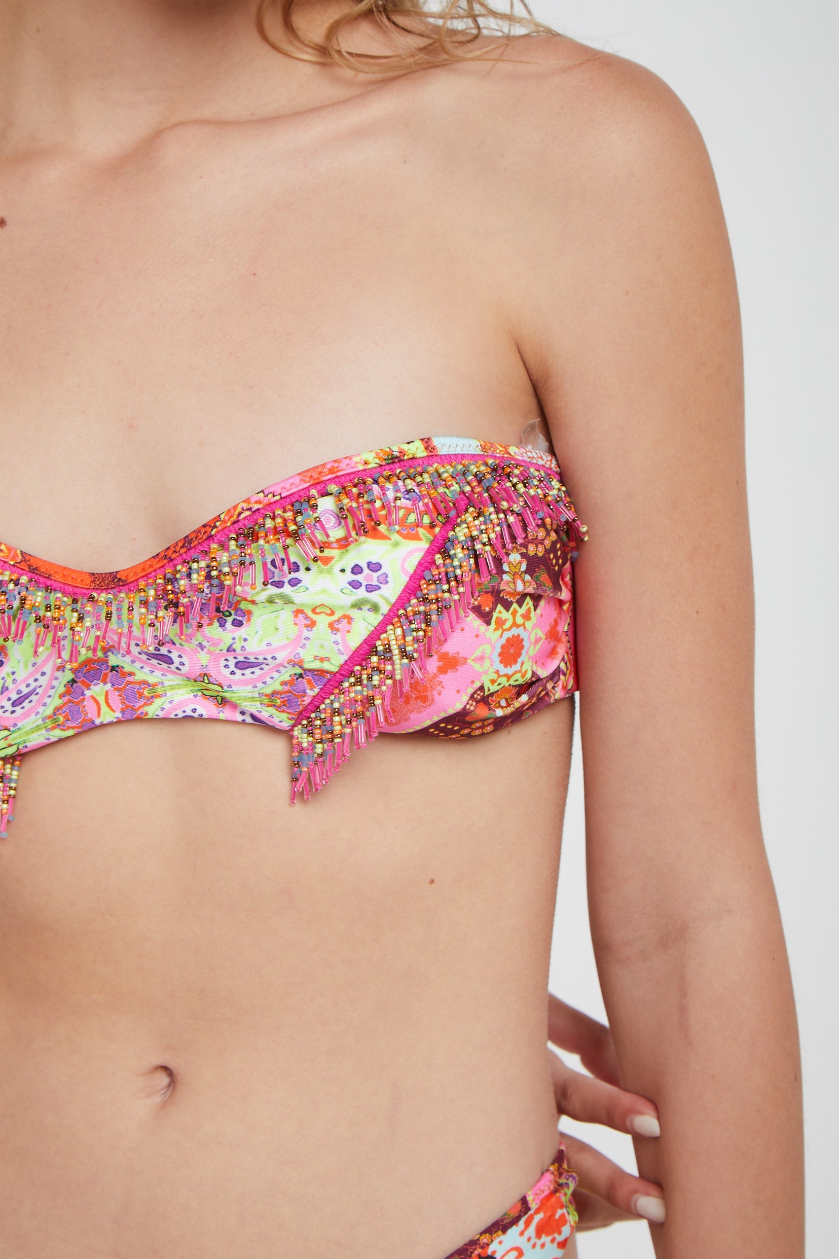 F**K Bikini Paisley con Top a Balconcino